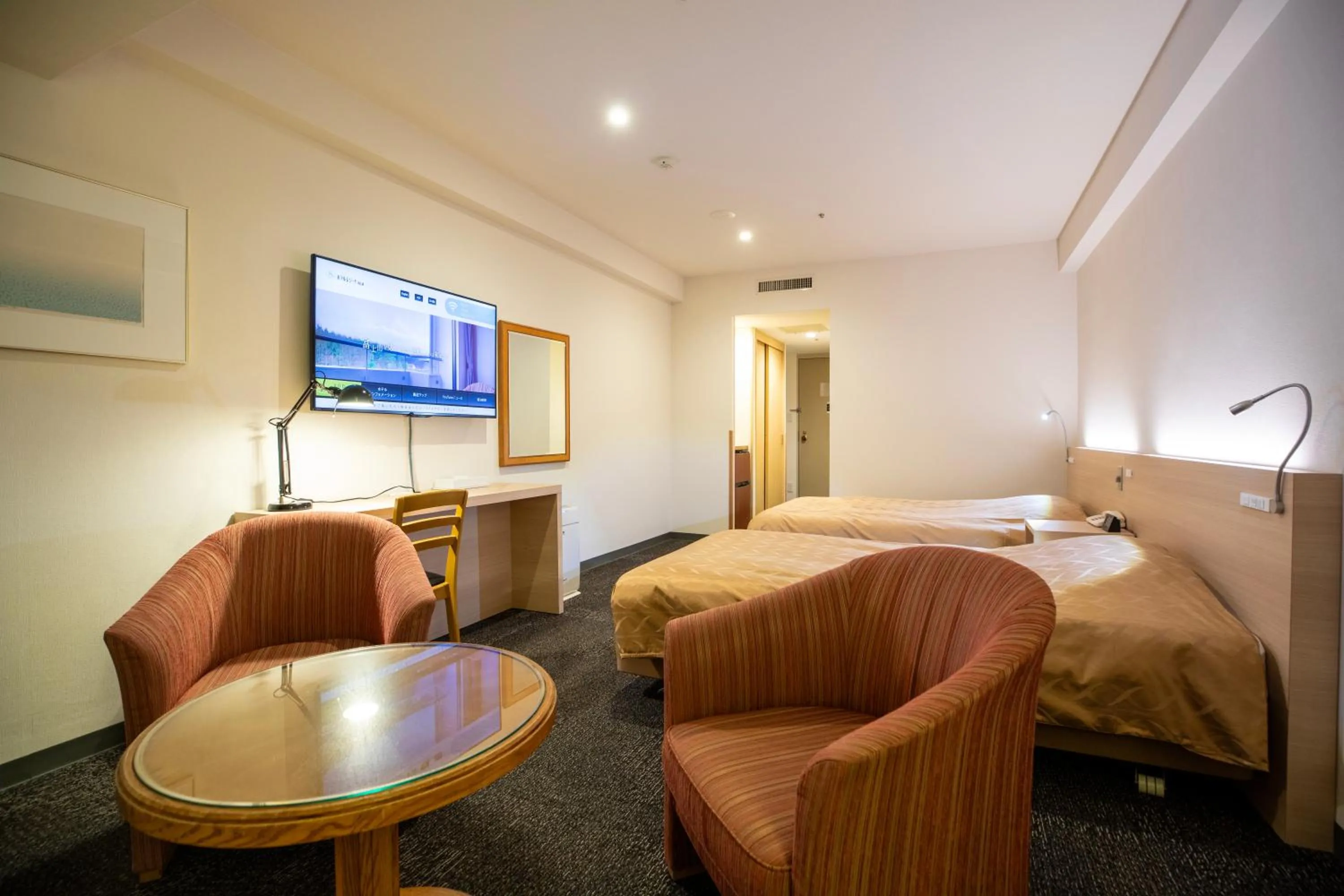 Bed in Hotel Regina Kawaguchiko