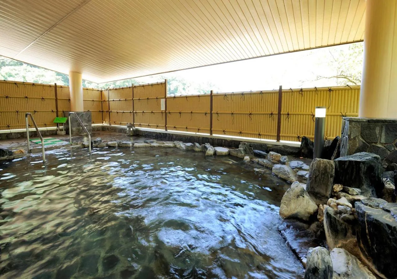Open Air Bath in Itoen Hotel Shiobara
