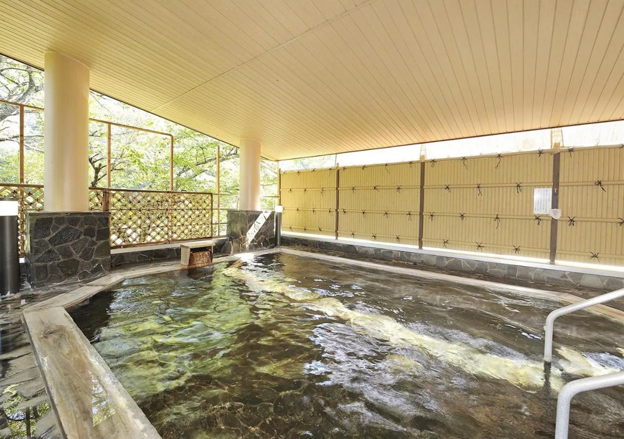 Open Air Bath in Itoen Hotel Shiobara