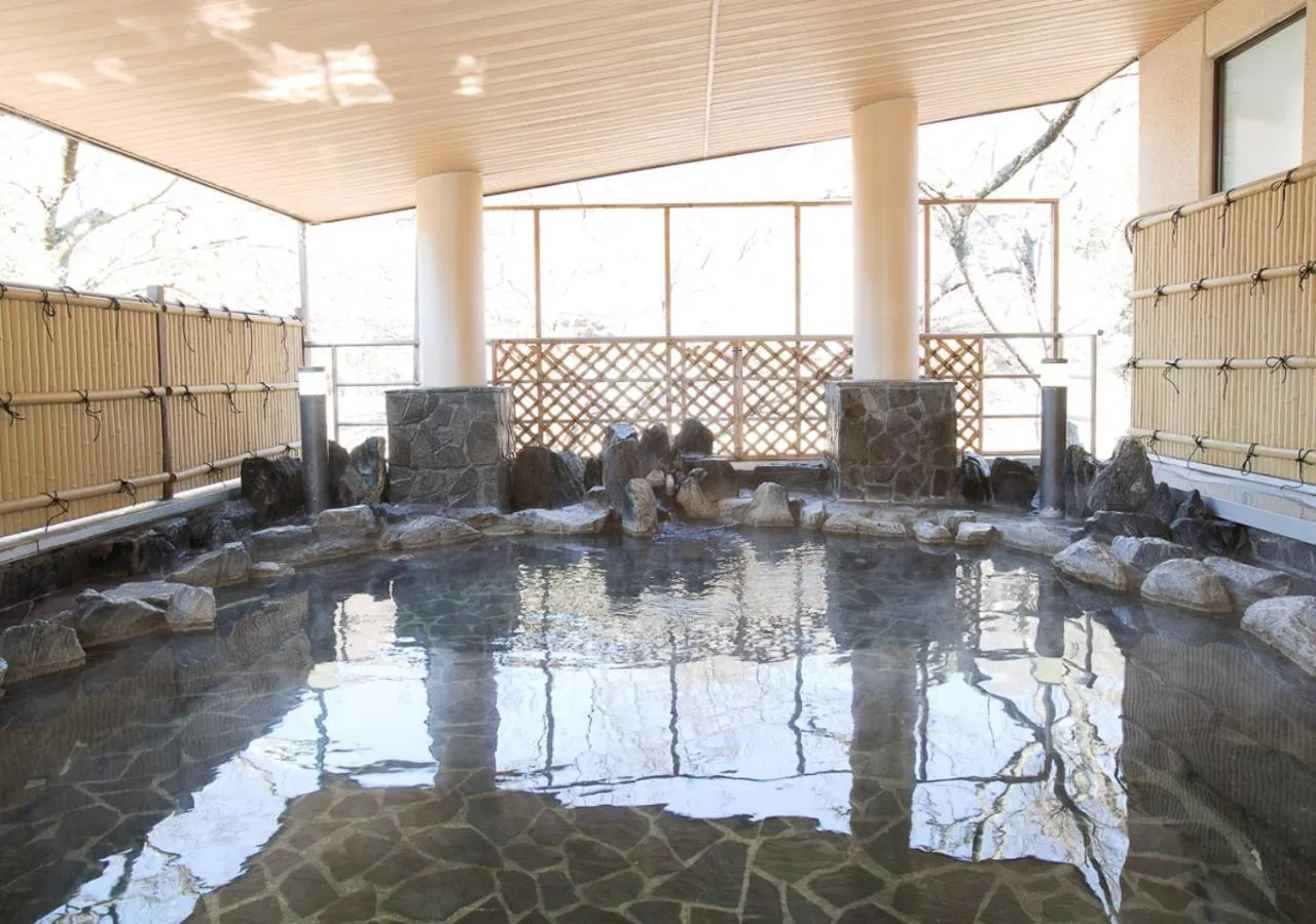 Open Air Bath in Itoen Hotel Shiobara