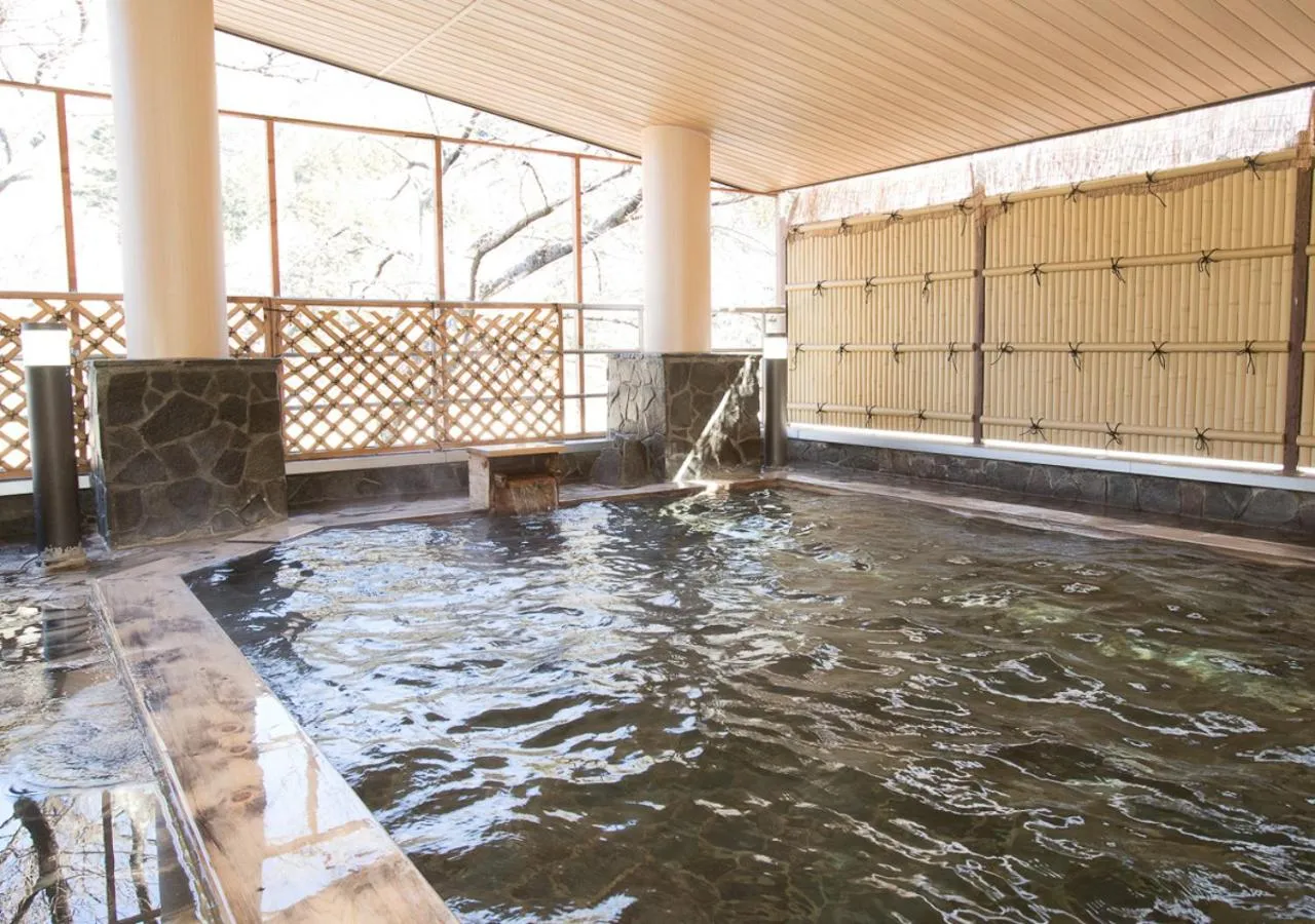 Open Air Bath in Itoen Hotel Shiobara