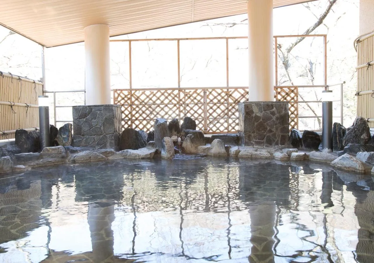Open Air Bath in Itoen Hotel Shiobara