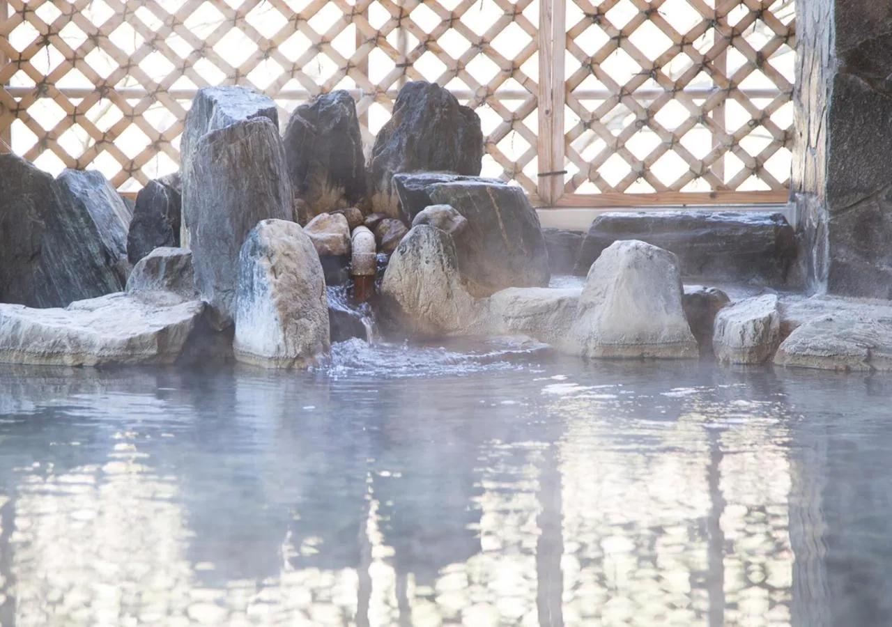Open Air Bath in Itoen Hotel Shiobara