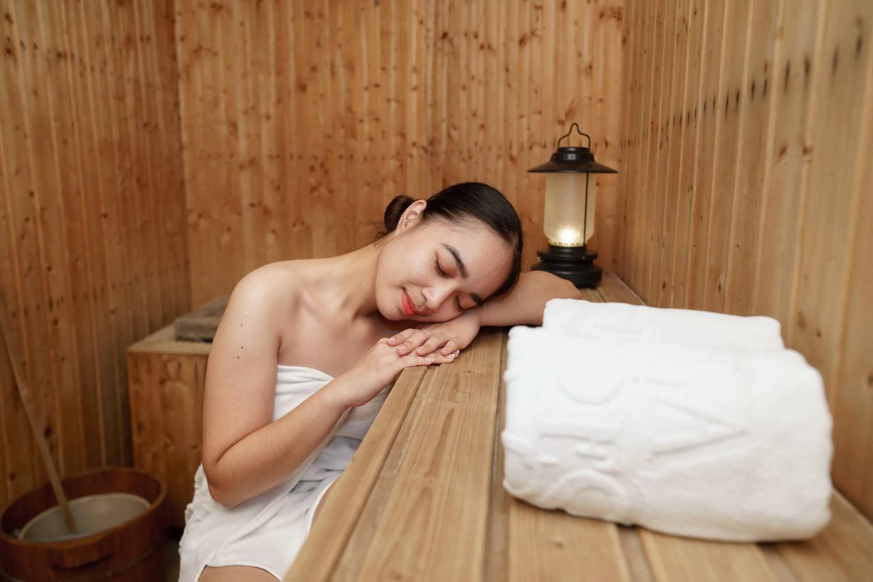 Sauna in Villa Caceres Hotel