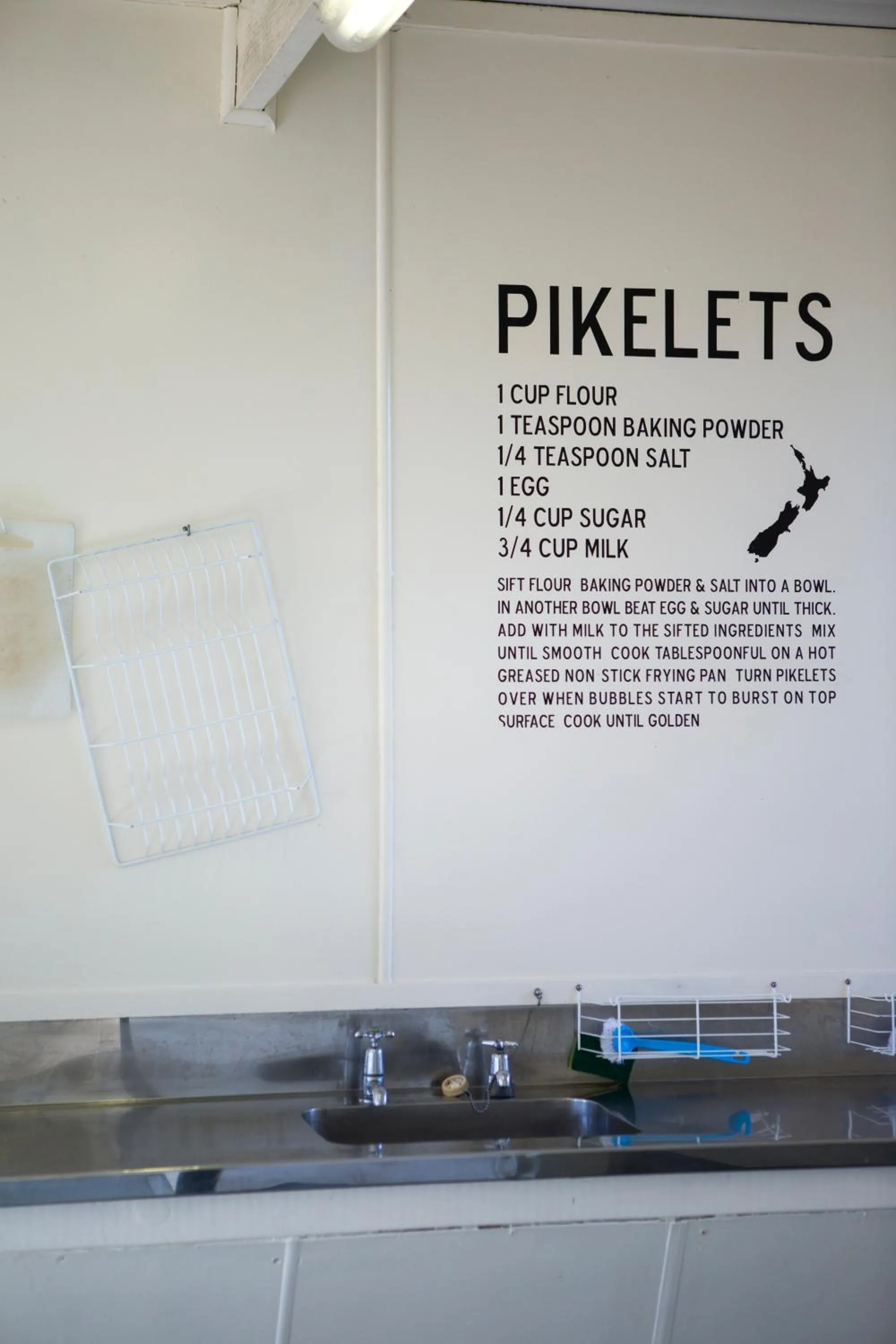 Communal kitchen in Mercury Bay Holiday Park