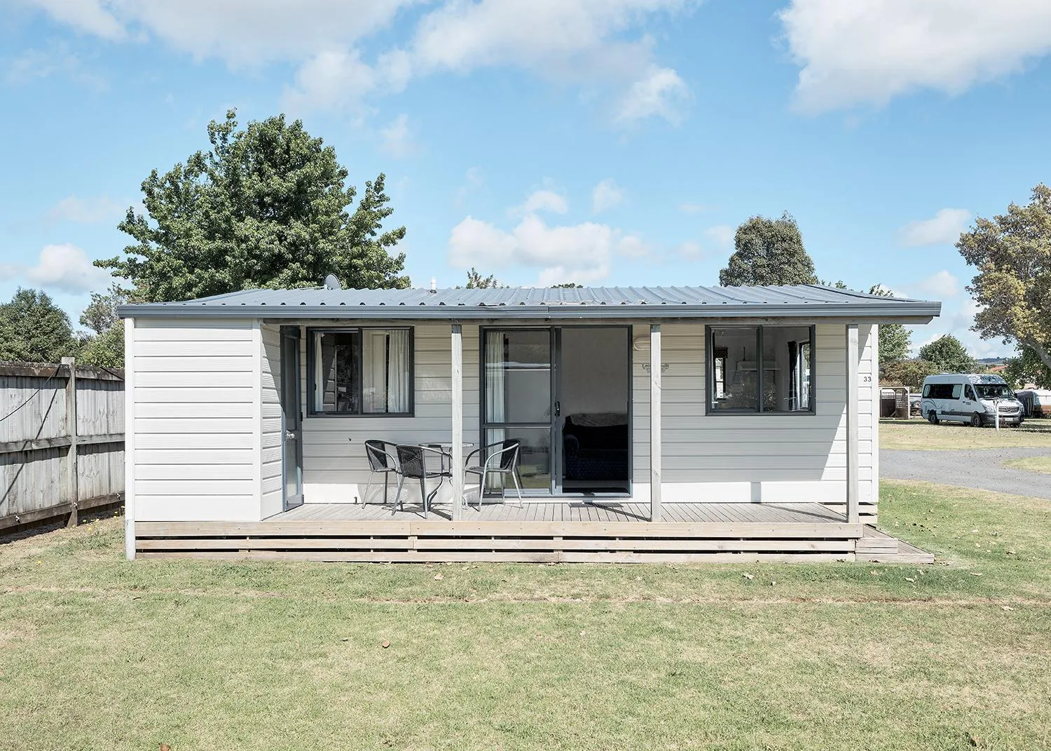 Patio in Mercury Bay Holiday Park