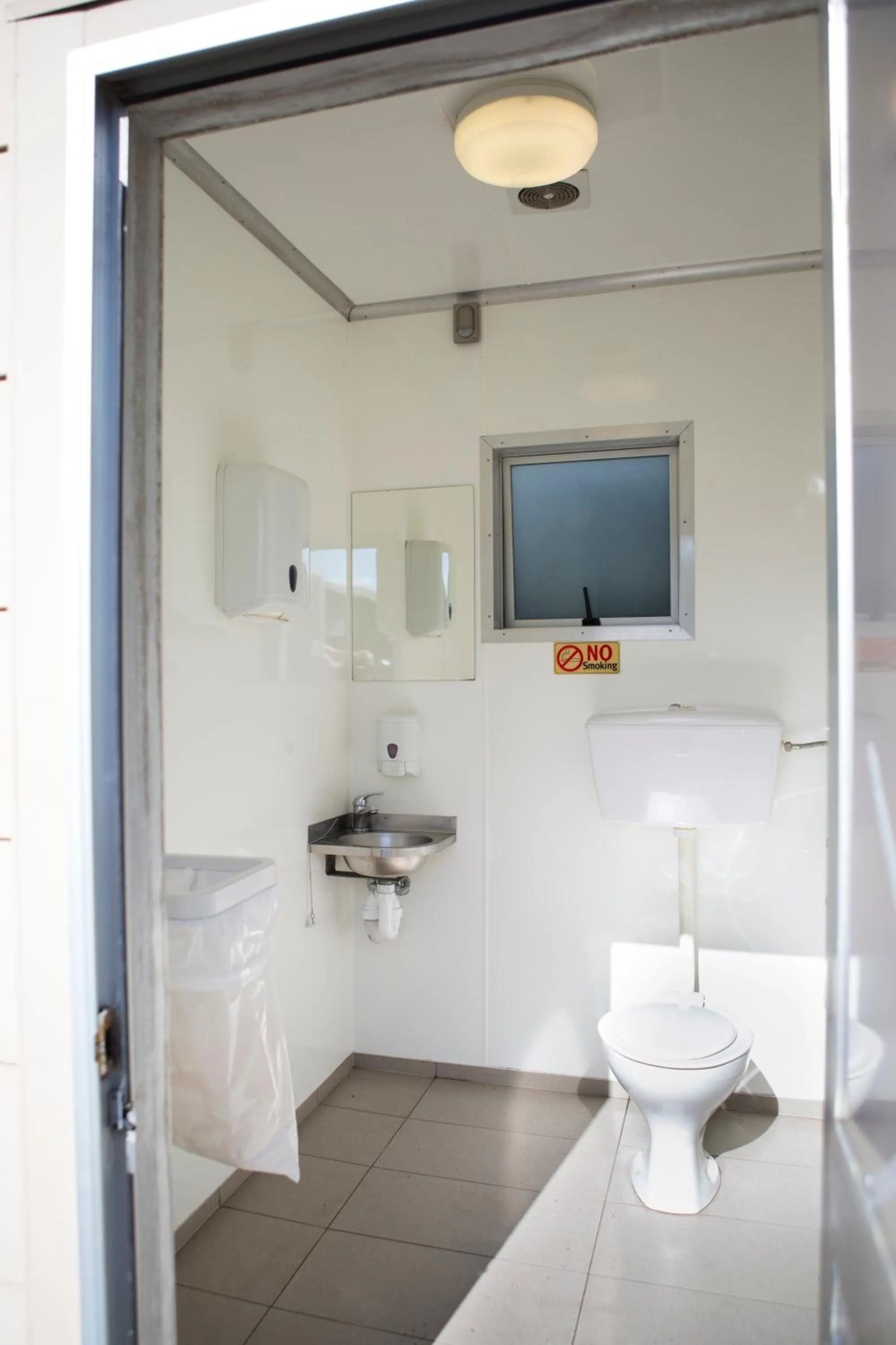 Toilet in Mercury Bay Holiday Park