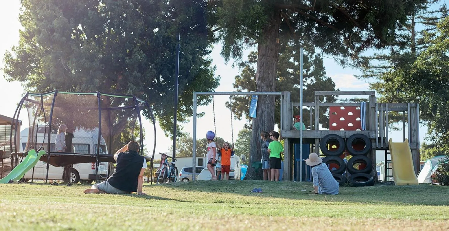 Children play ground in Mercury Bay Holiday Park
