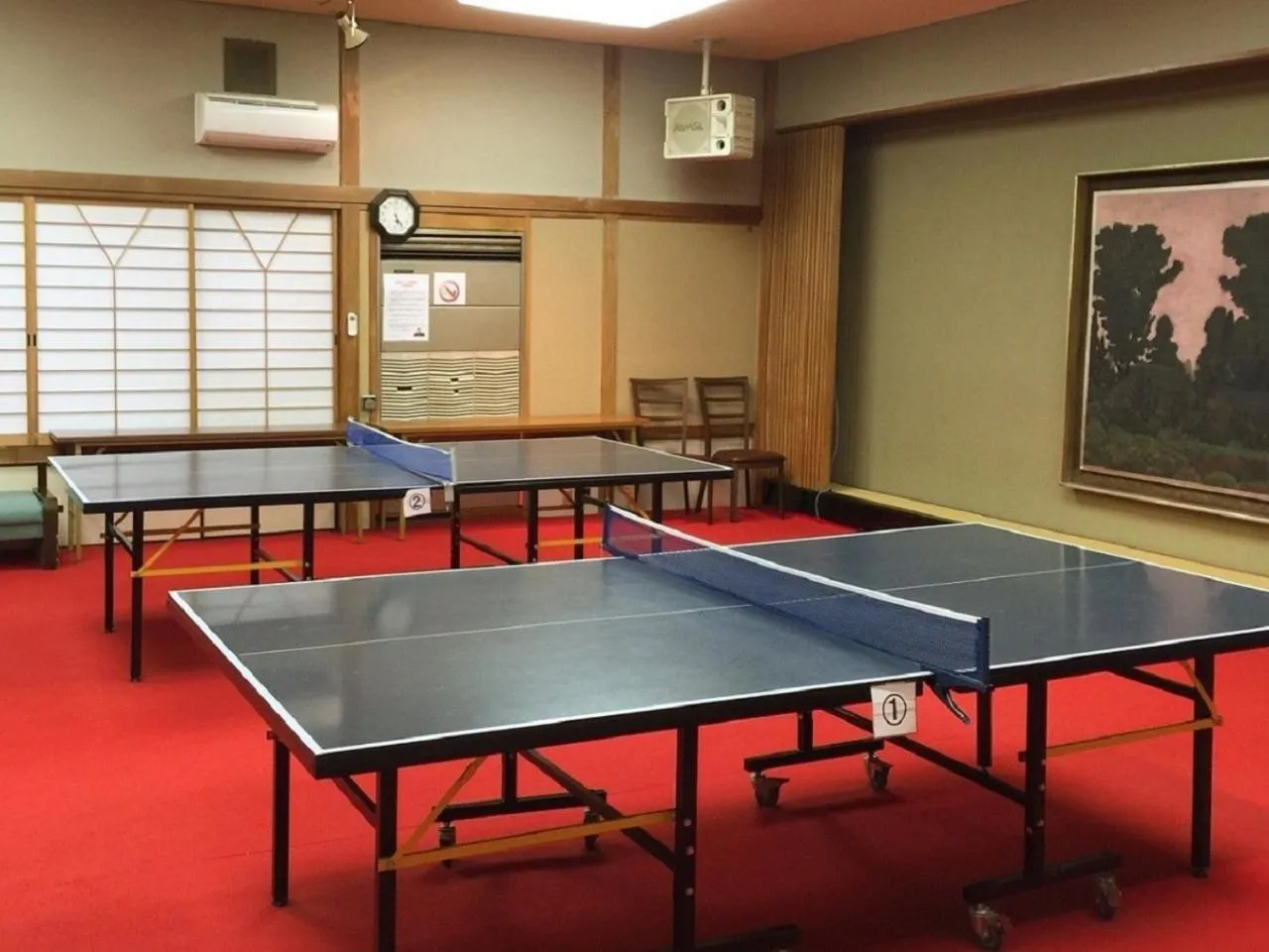 Table tennis in Hotel Okukujikan