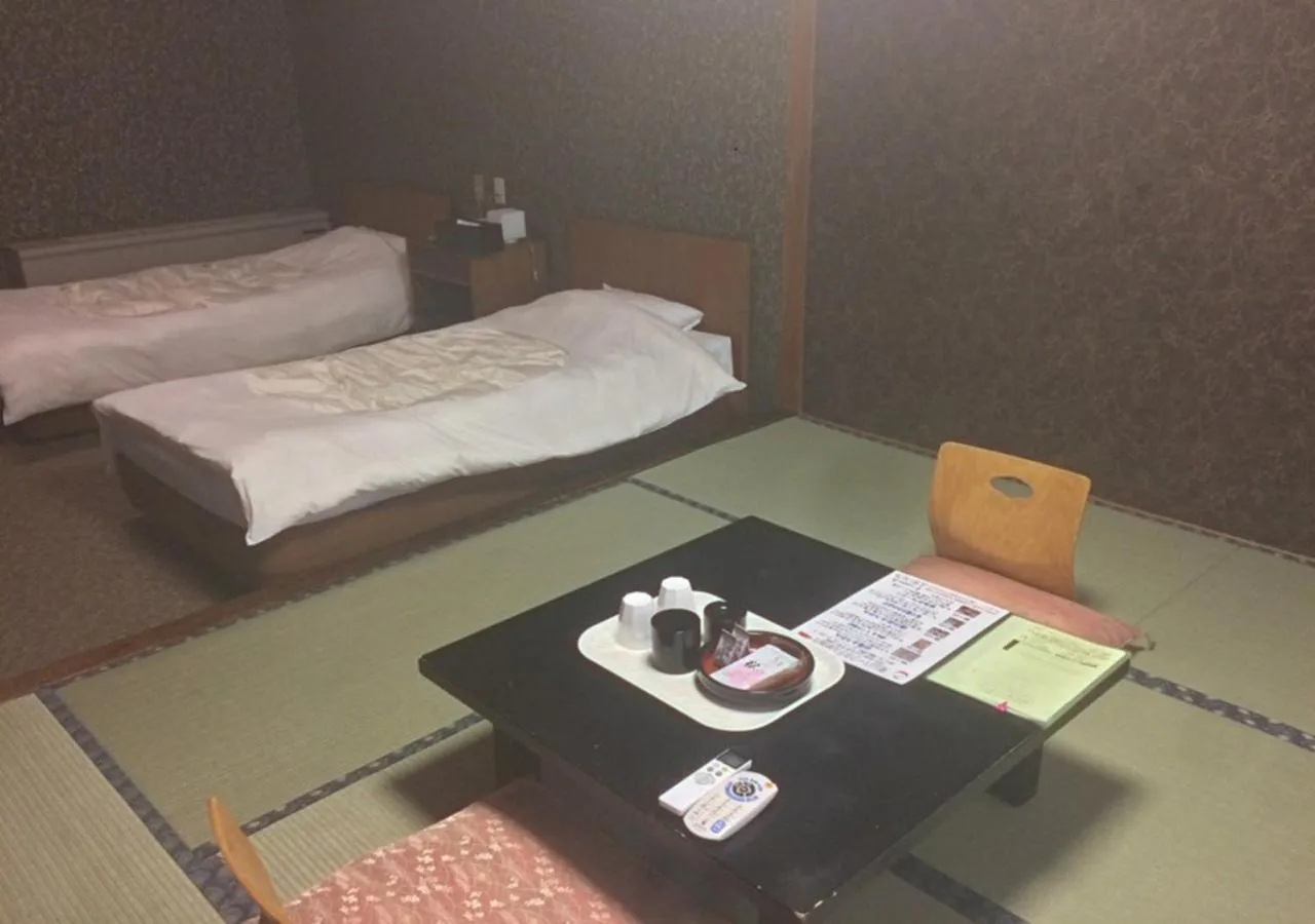 Bed in Higashiyama Park Hotel Shinfugetsu