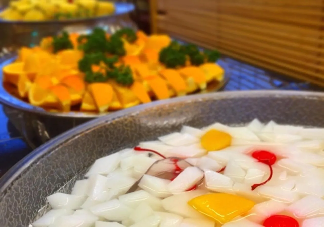 Buffet breakfast in Higashiyama Park Hotel Shinfugetsu