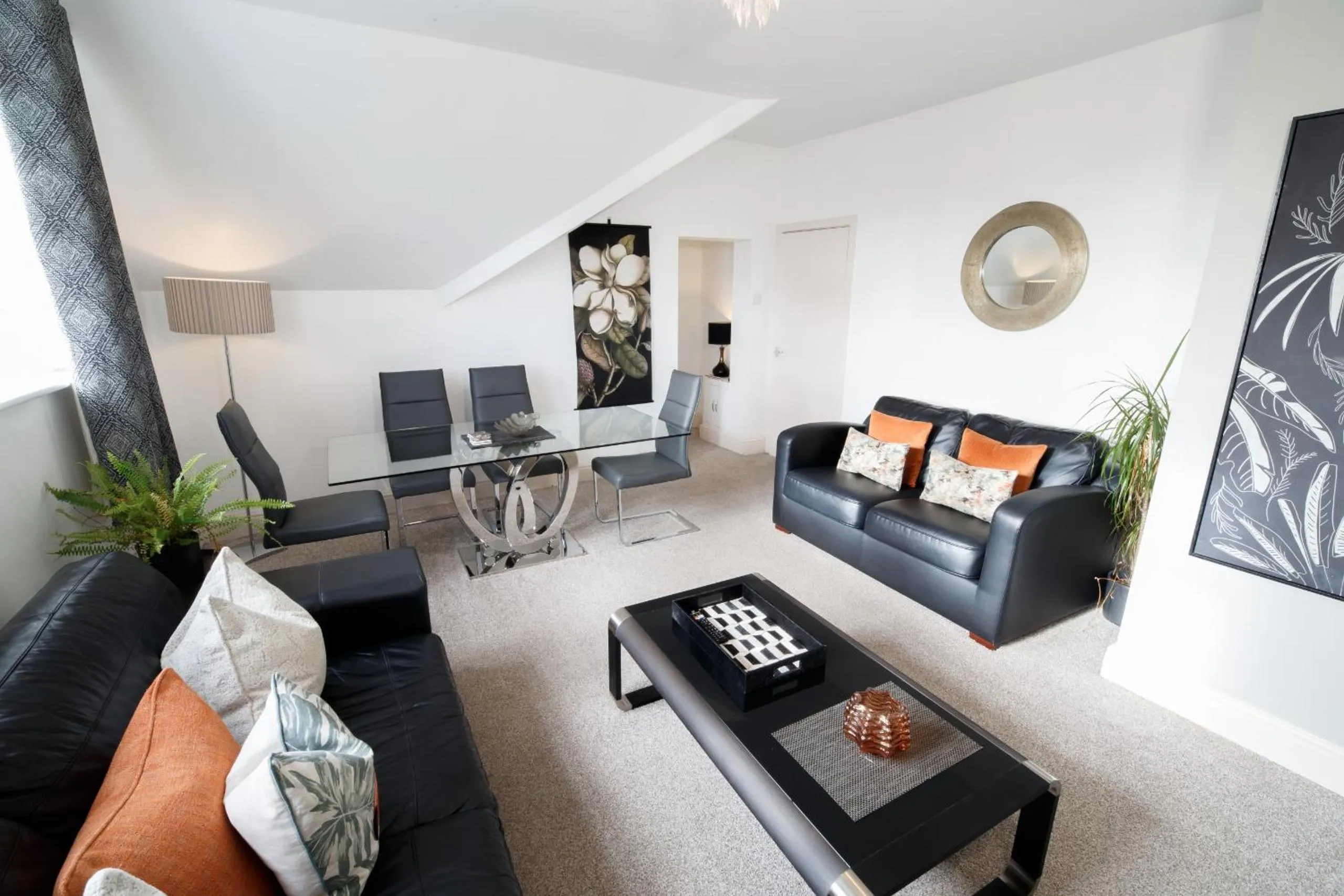 Living room in Mode - The Old School House