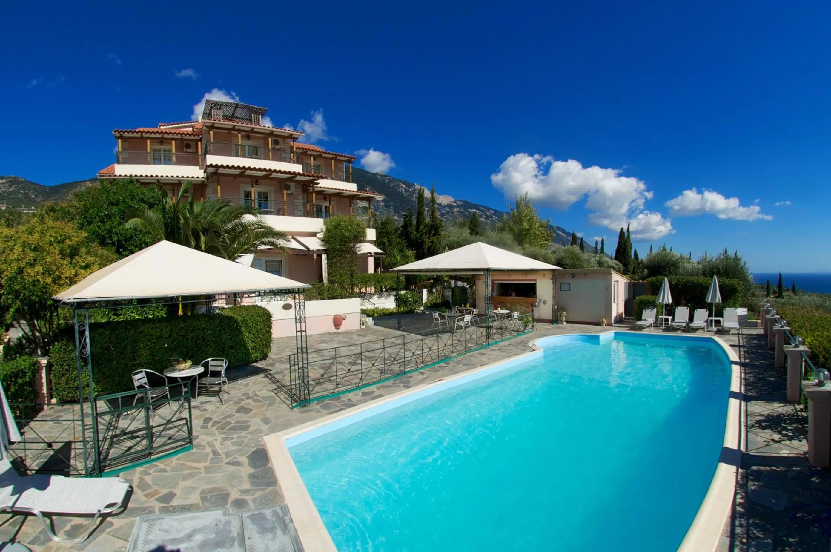 Garden view in Nostos