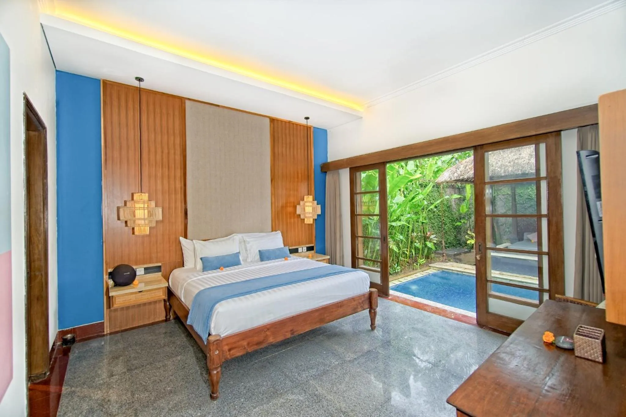 Bedroom, Bed in Kecapi Villa Seminyak by Ini Vie Hospitality