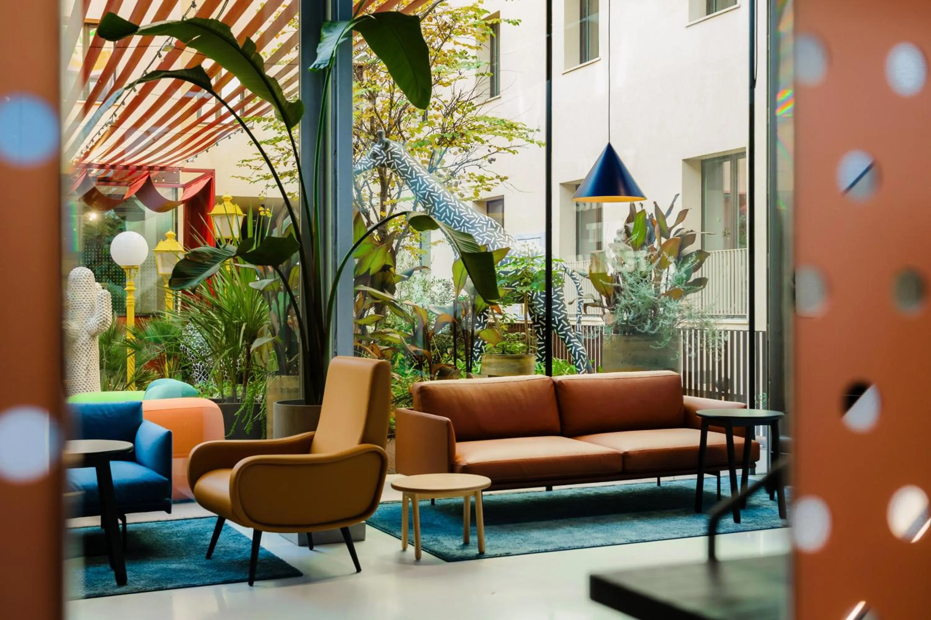 Seating area in The Social Hub Florence Lavagnini