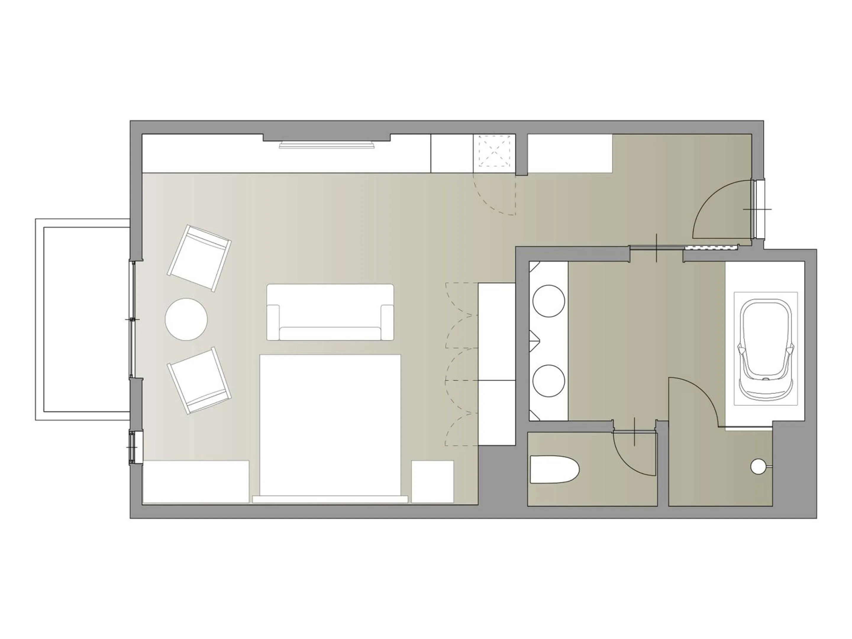 Floor plan in Le Grand Karuizawa Hotel and Resort