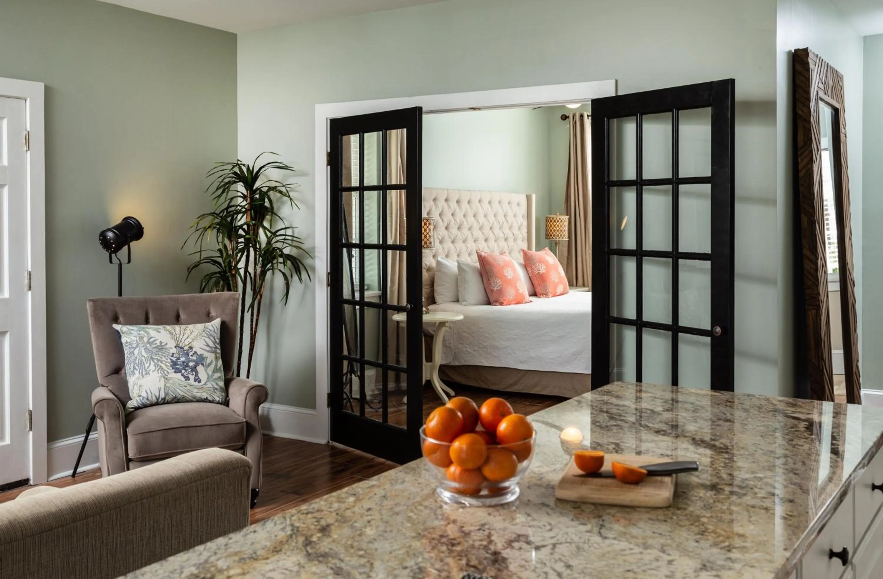 Bed in Bayfront Marin House