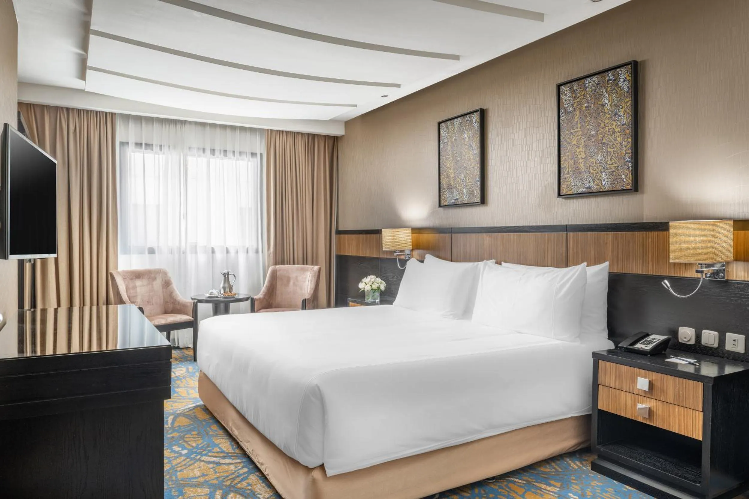 Bed in Al Ghufran Safwah Hotel Makkah