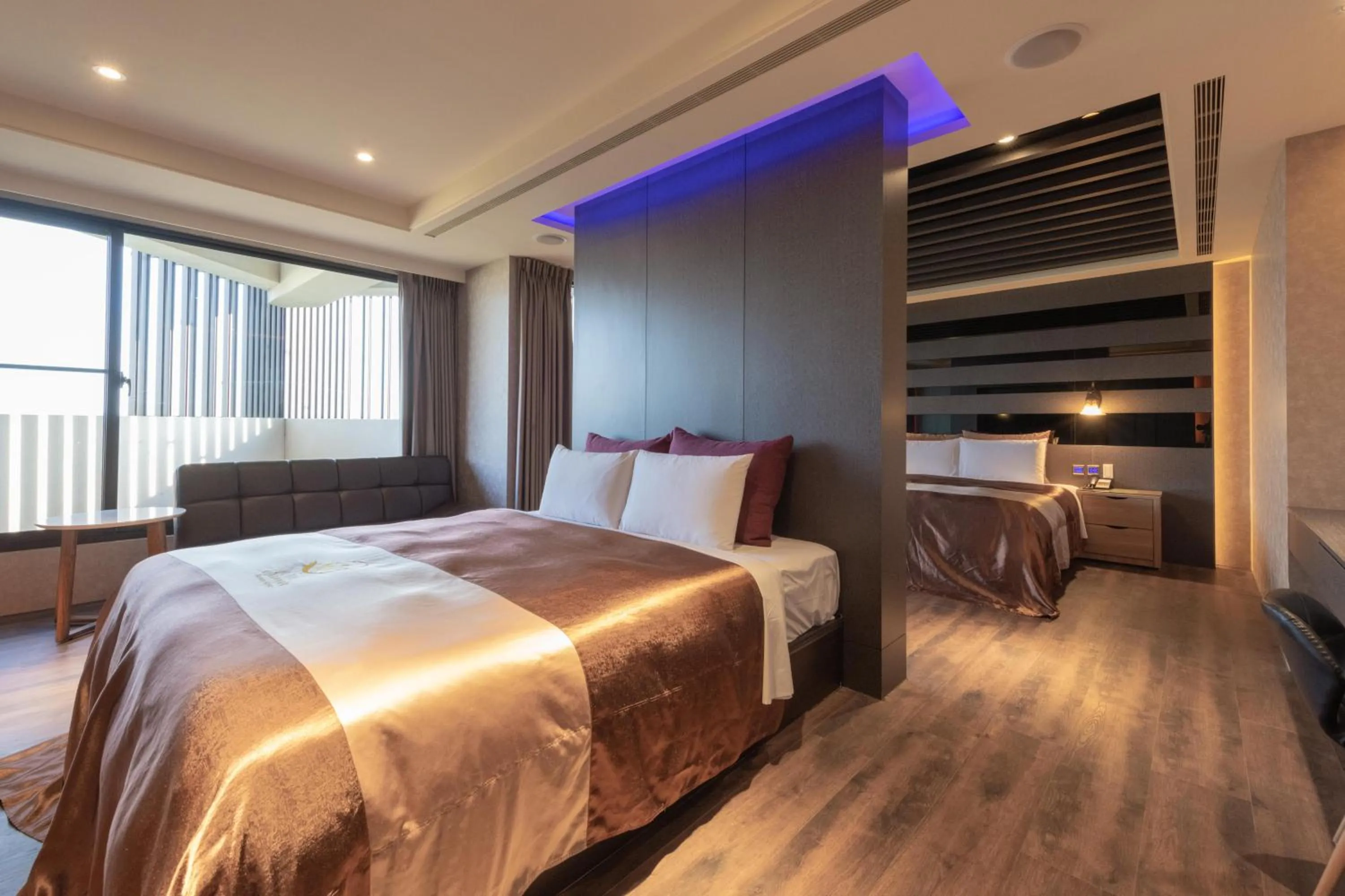 Bed in 覓玥精品時尚旅館 Mi Yue Boutique Motel