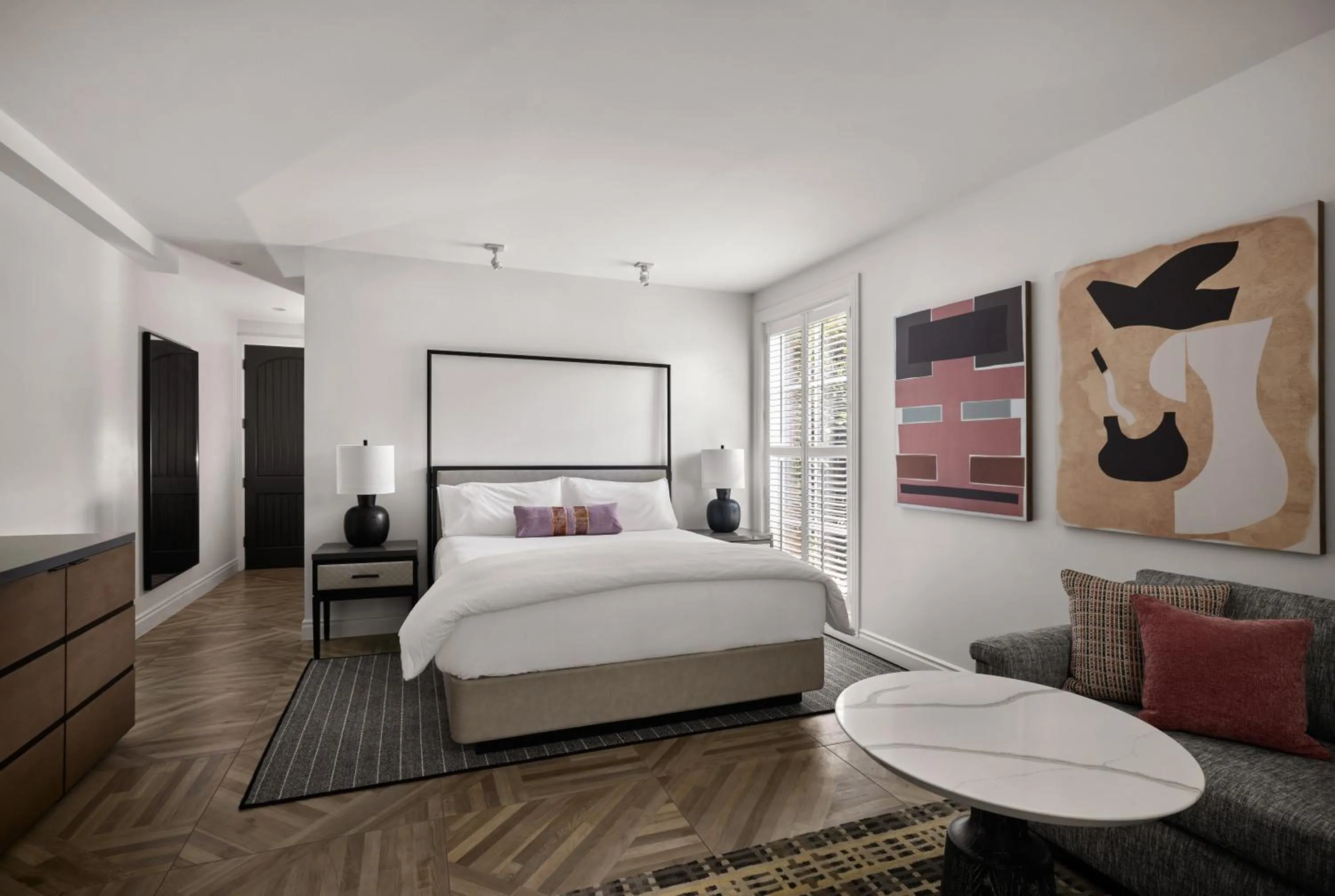 Bed in Hotel Yountville