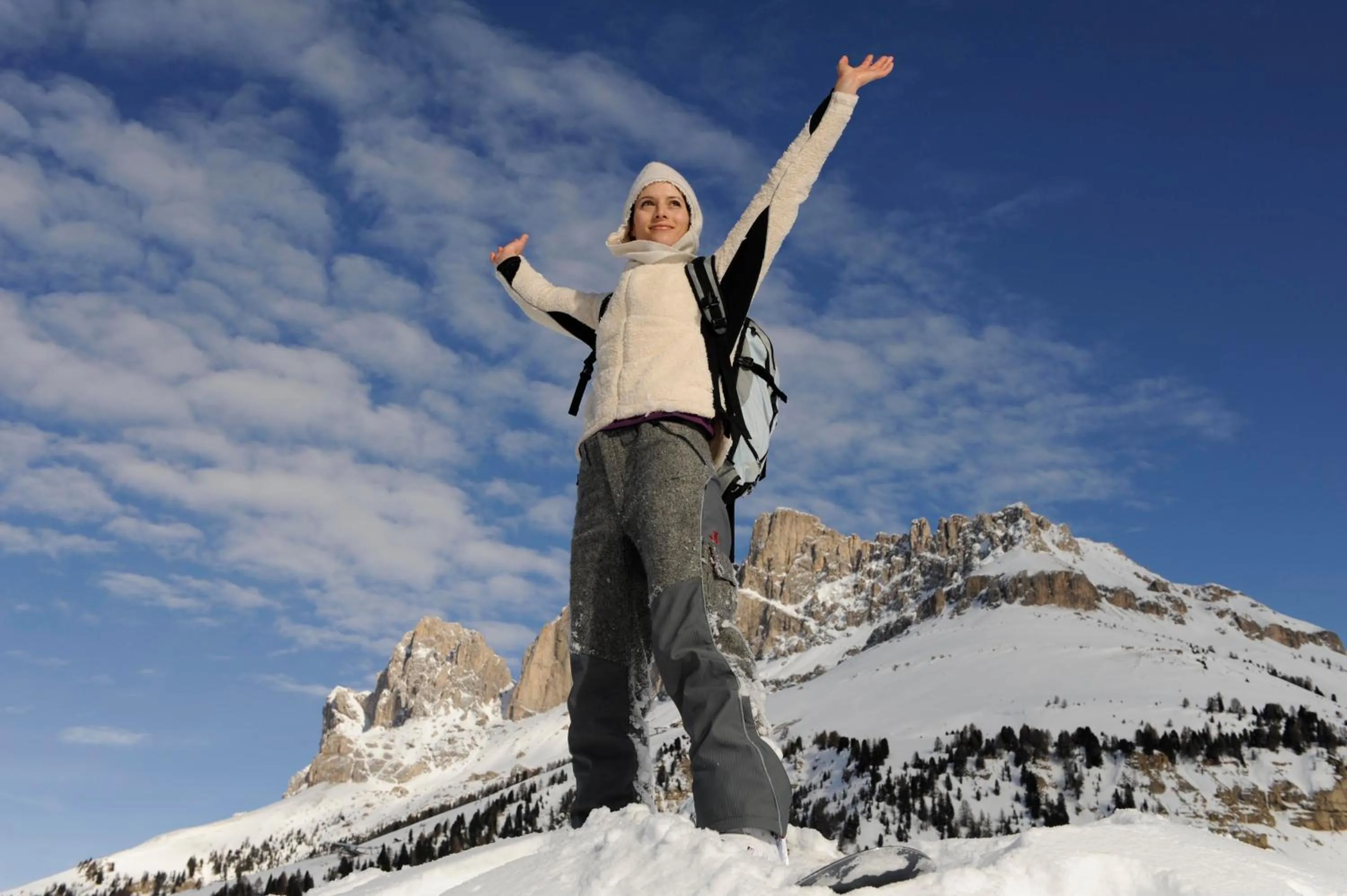 Skiing in Alpinhotel Vajolet - Adults only