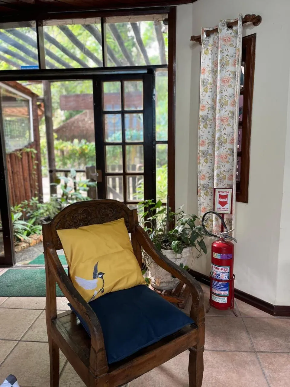 Lobby or reception in Pousada Sanhaço