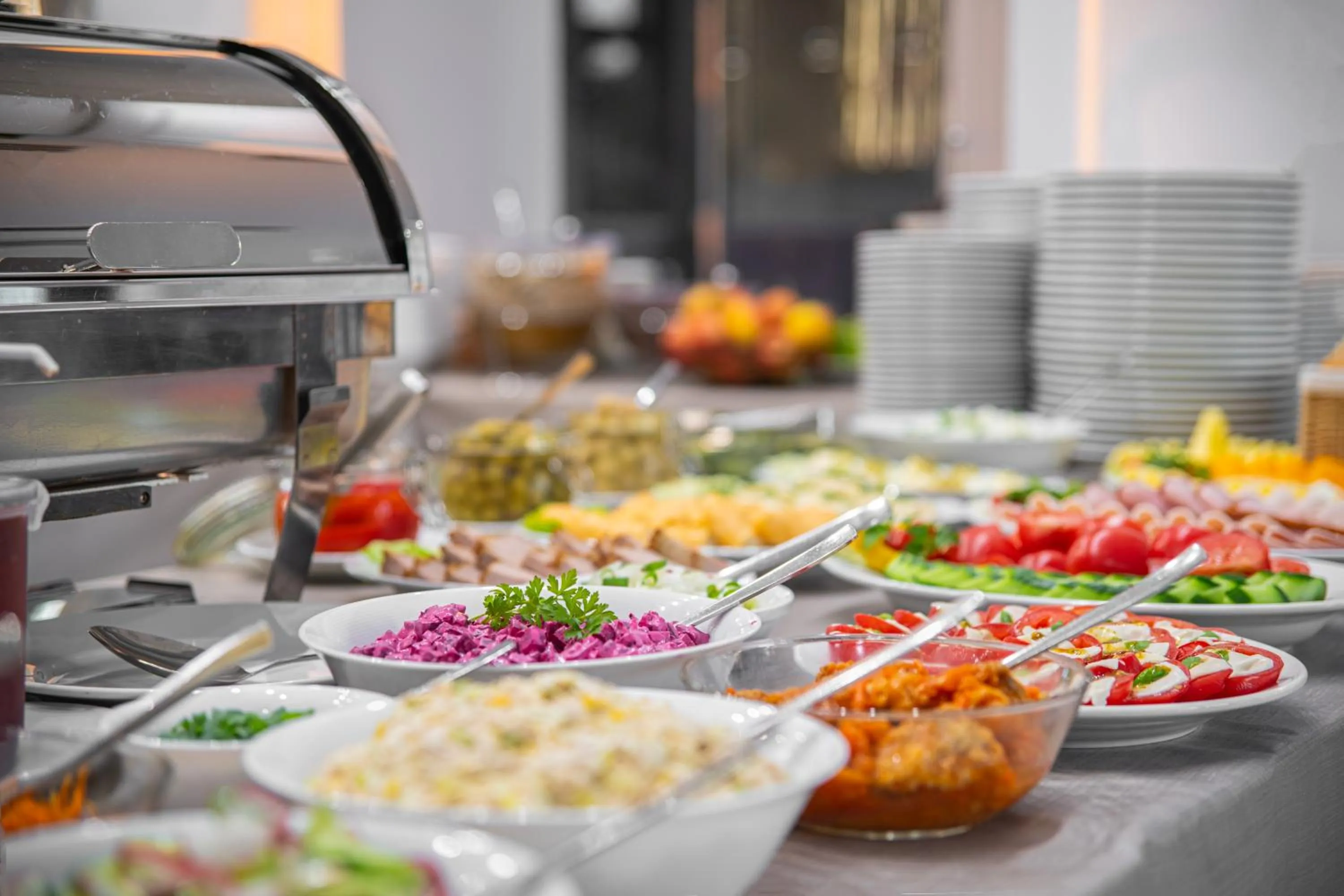 Buffet breakfast in Hotel Urbi