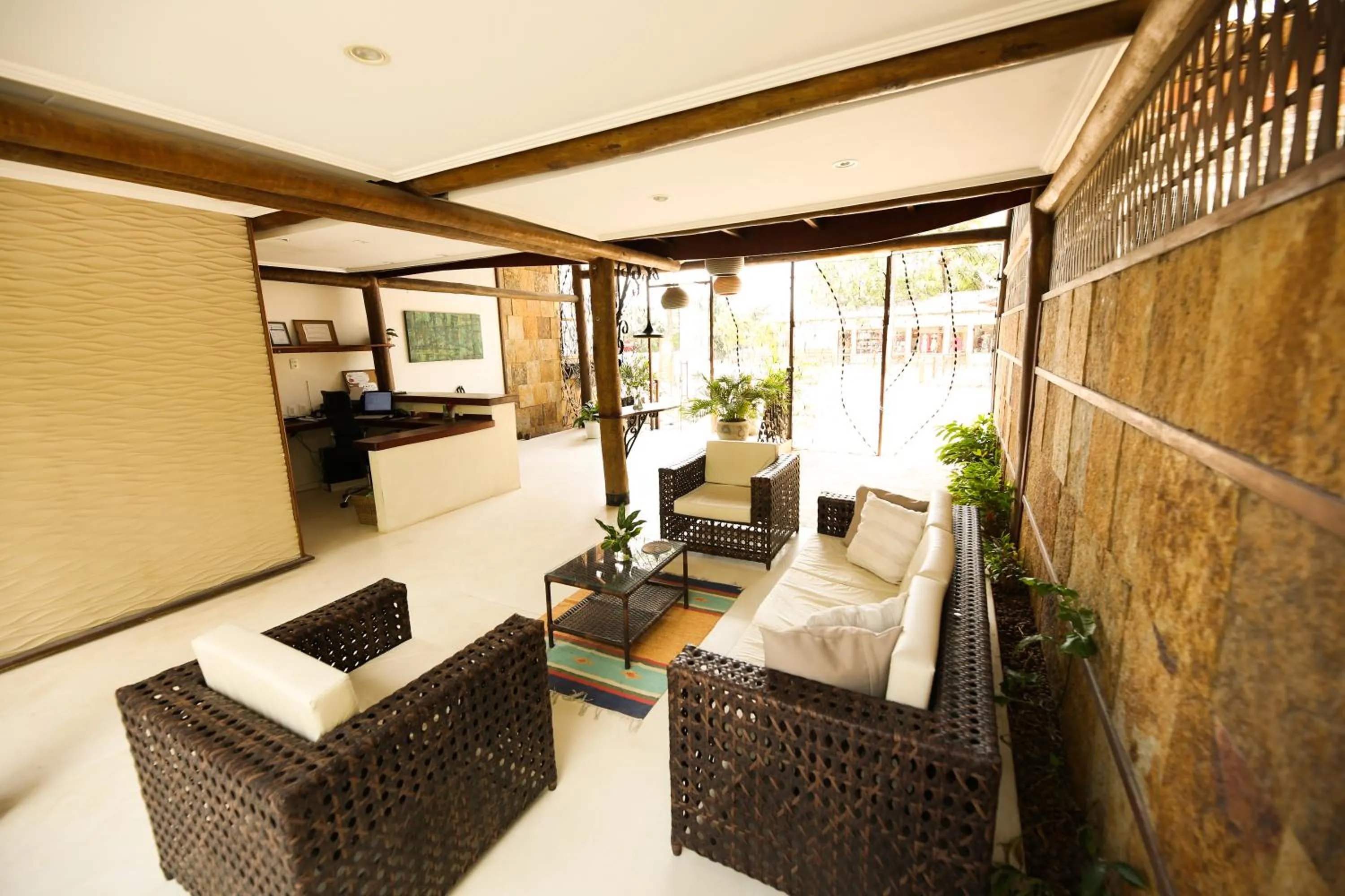 Lobby or reception, Bed in Pousada Enseada Dos Golfinhos