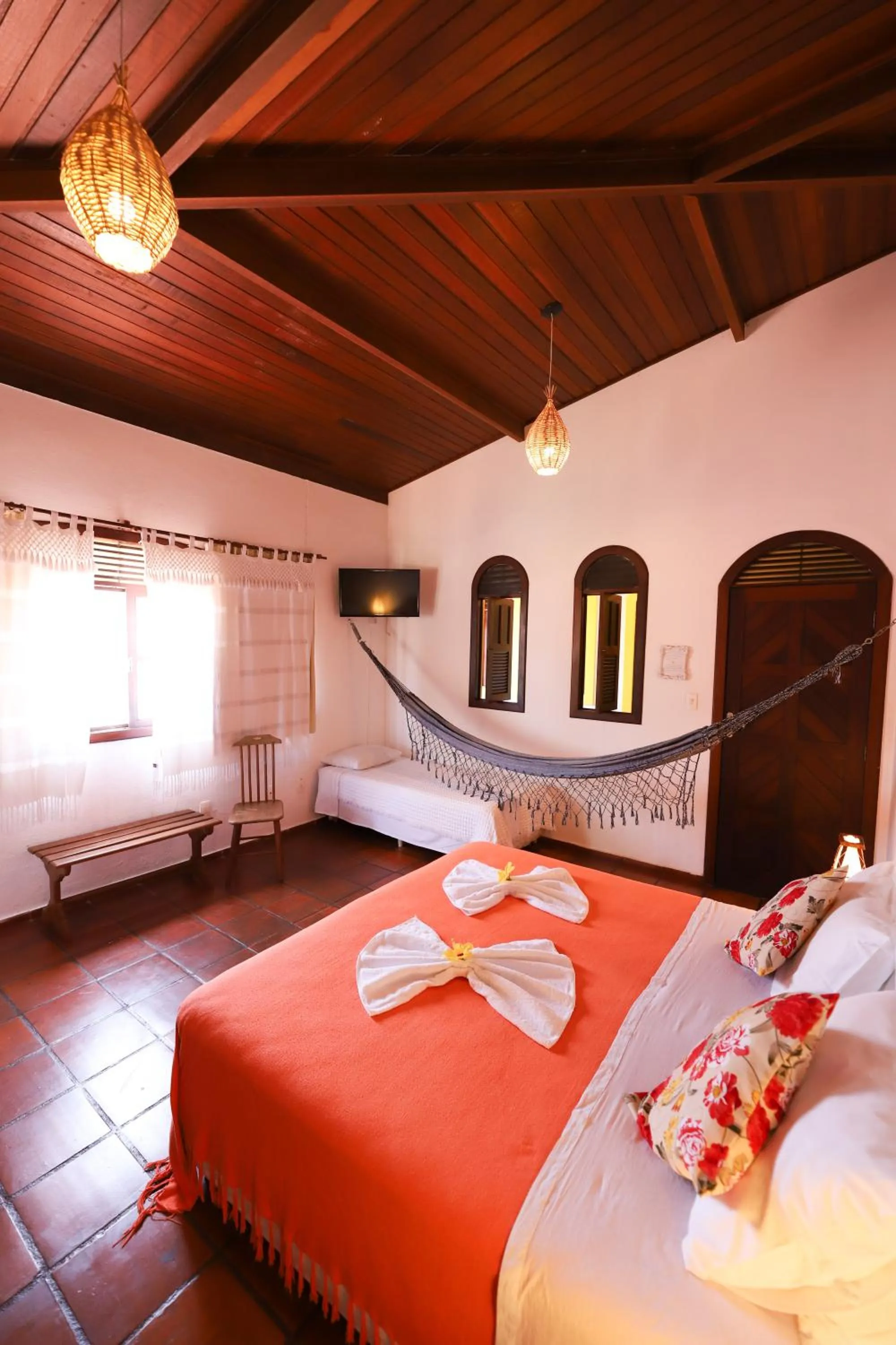 Bed in Pousada Enseada Dos Golfinhos