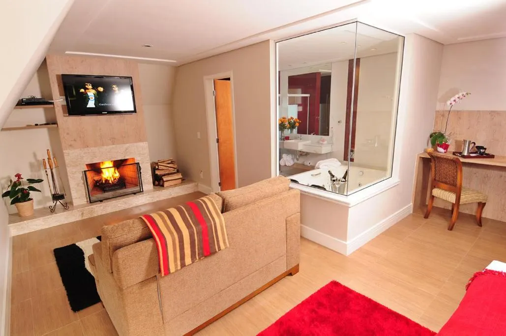 Bed in Pousada Annecy - CAPIVARI Fácil acesso ao centrinho e Baden Bar