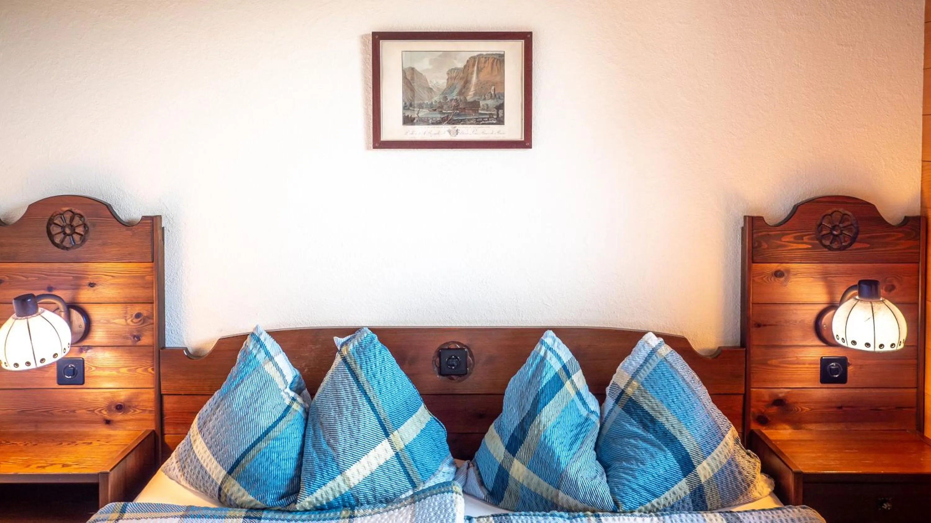 Bed in Hotel Gletscherblick Grindelwald