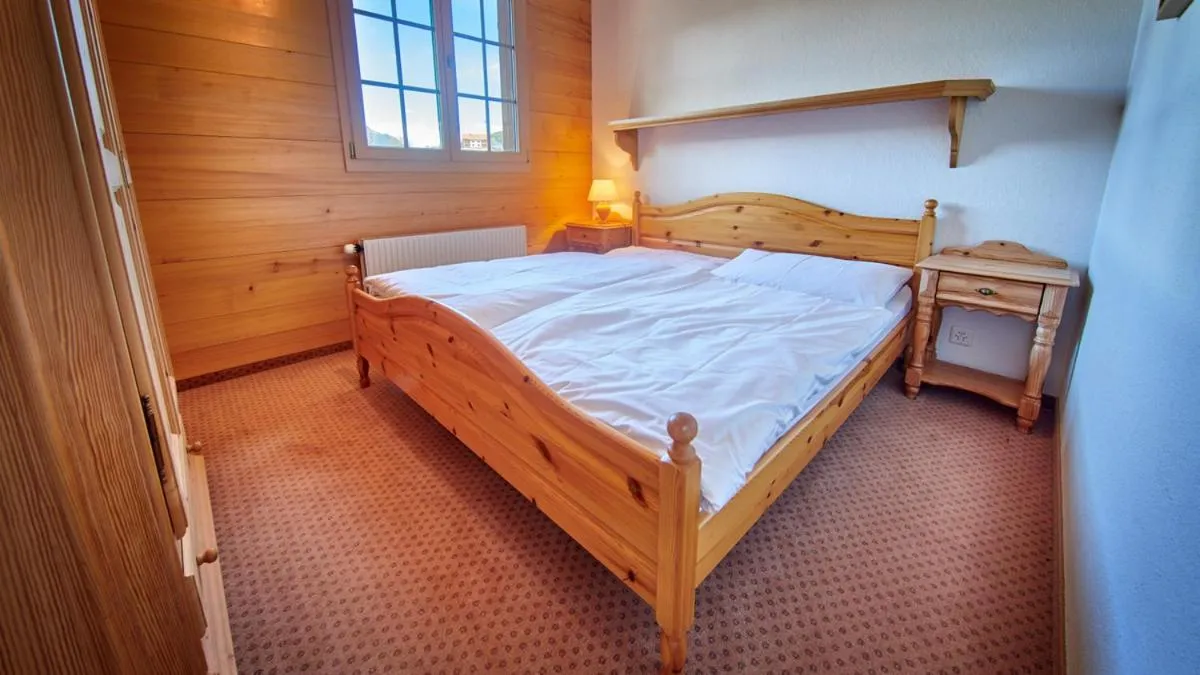 Bed in Hotel Gletscherblick Grindelwald