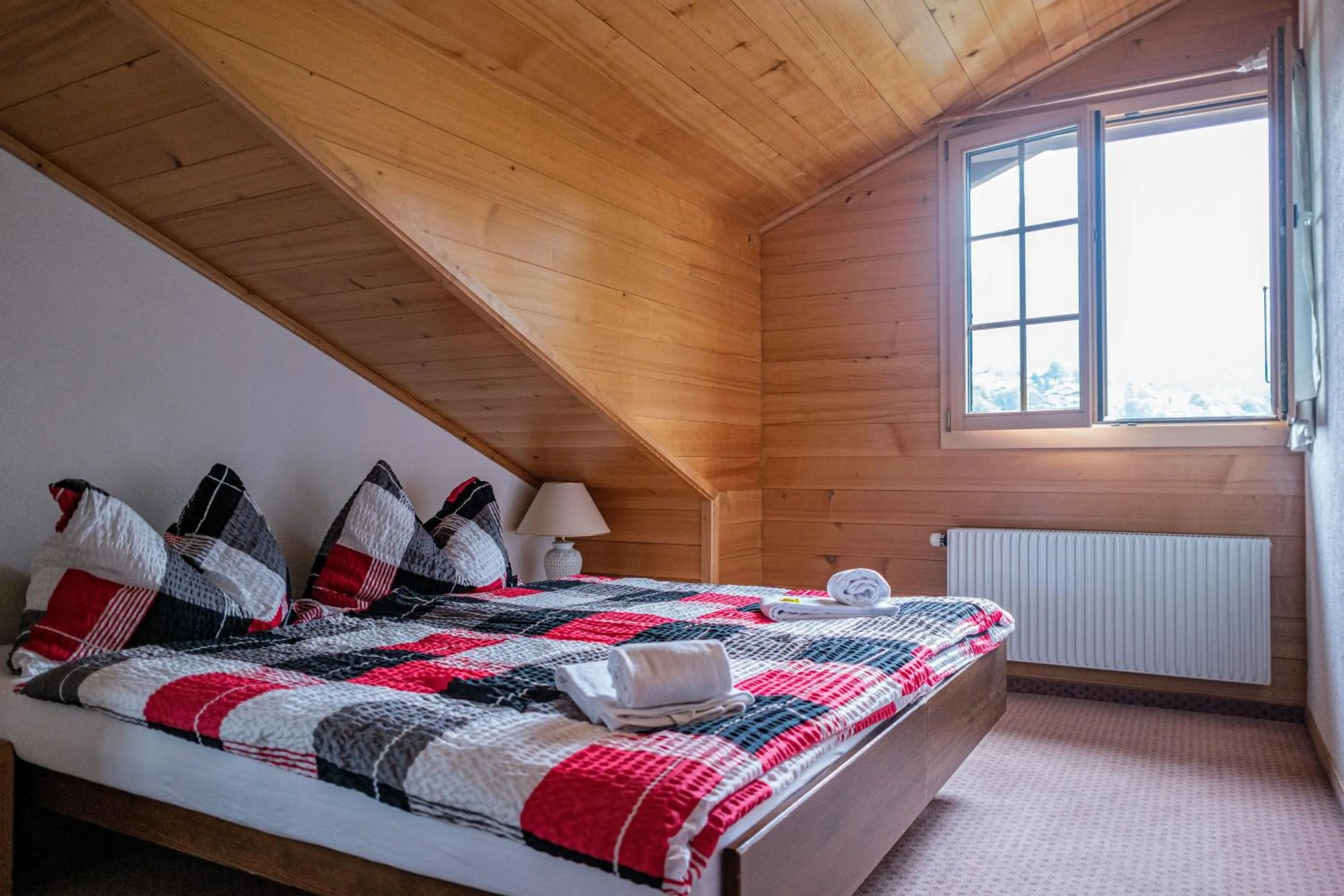 Bed in Hotel Gletscherblick Grindelwald