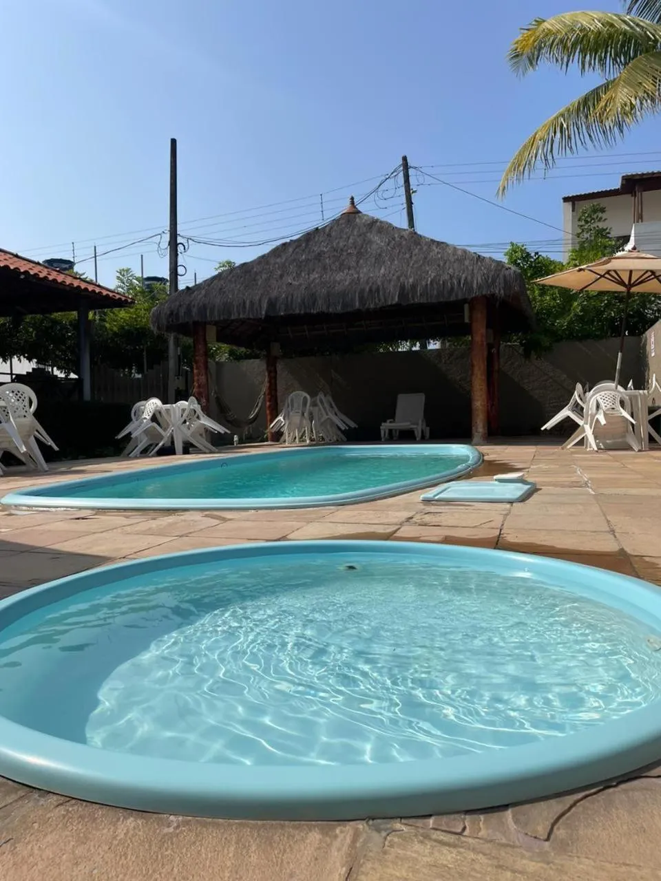 Pool view in Pousada Solar da Praia