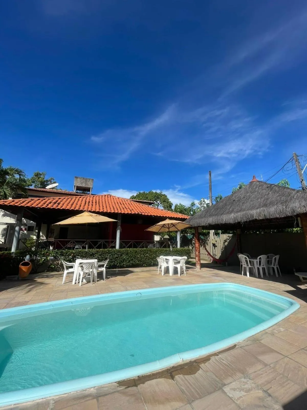 Pool view in Pousada Solar da Praia