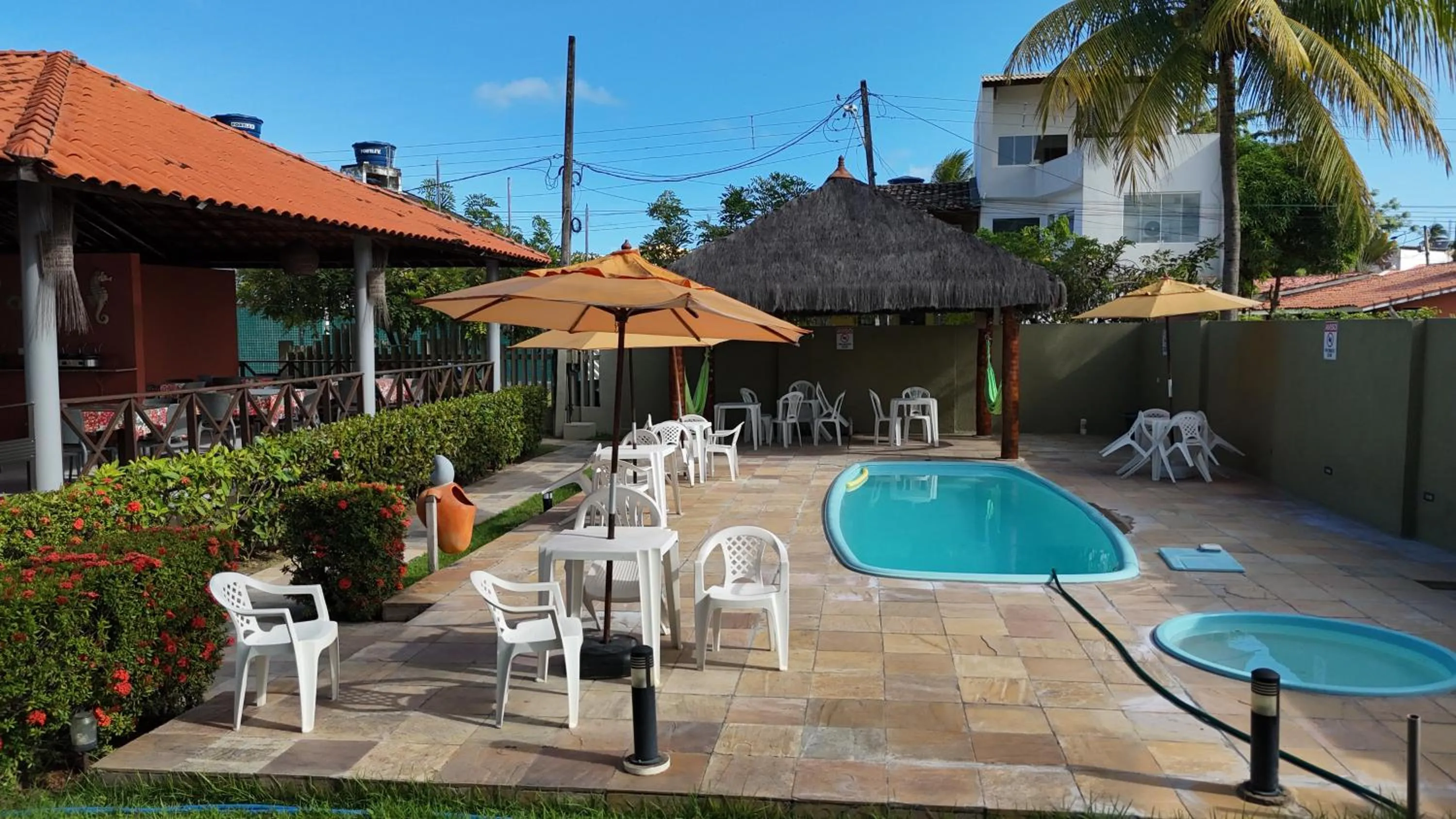 Pool view in Pousada Solar da Praia