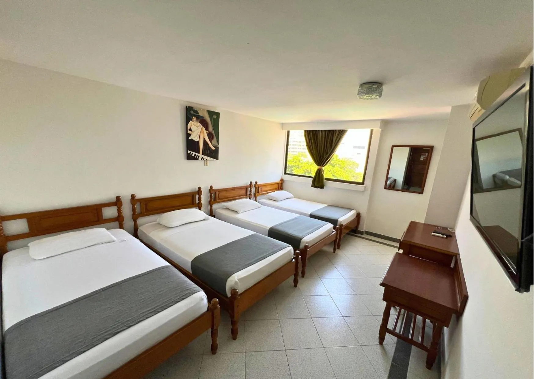 Bed in Hotel Casa Ballesteros