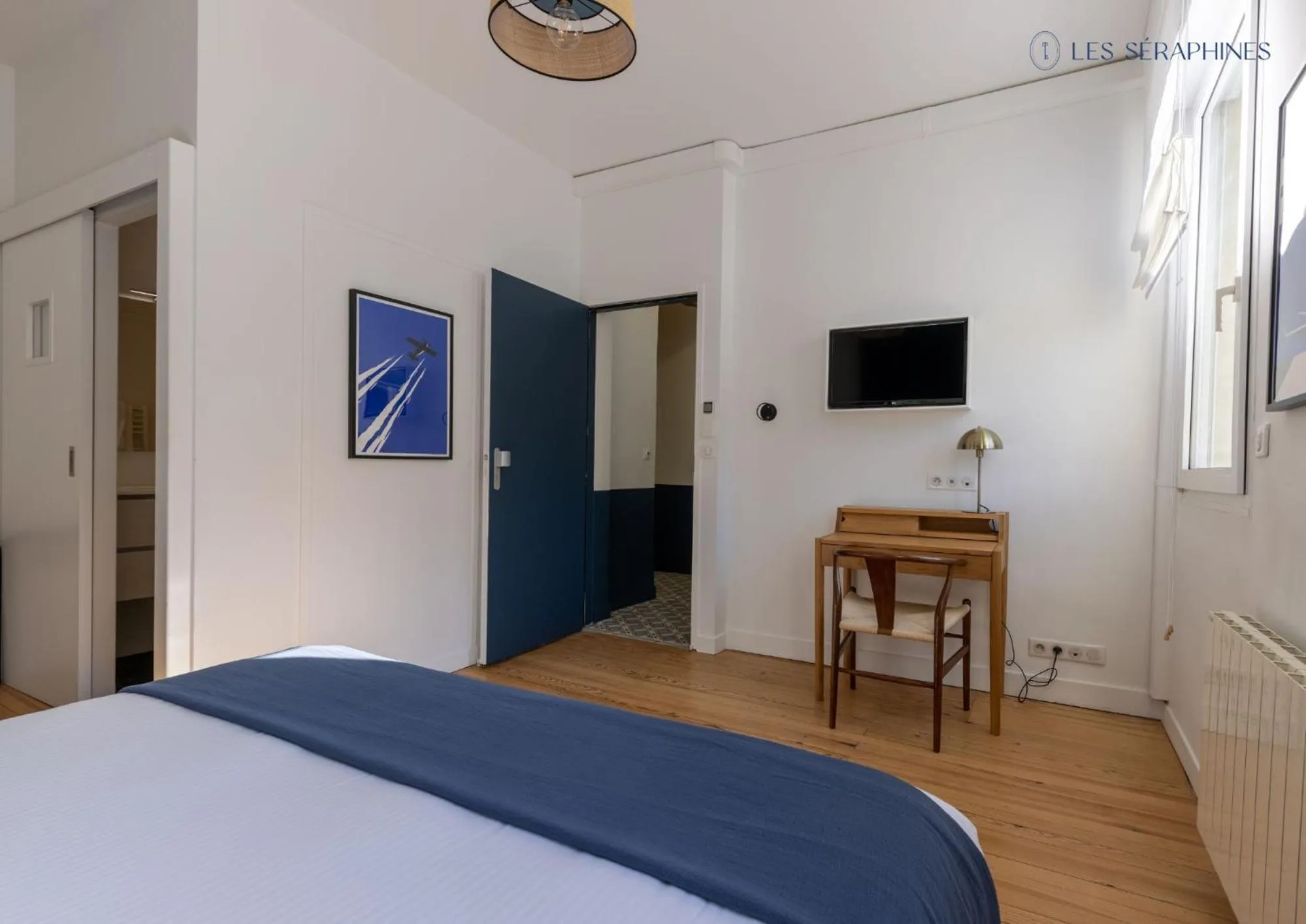 Bed in Les Séraphines - Chambres d'hôtes - Guests house