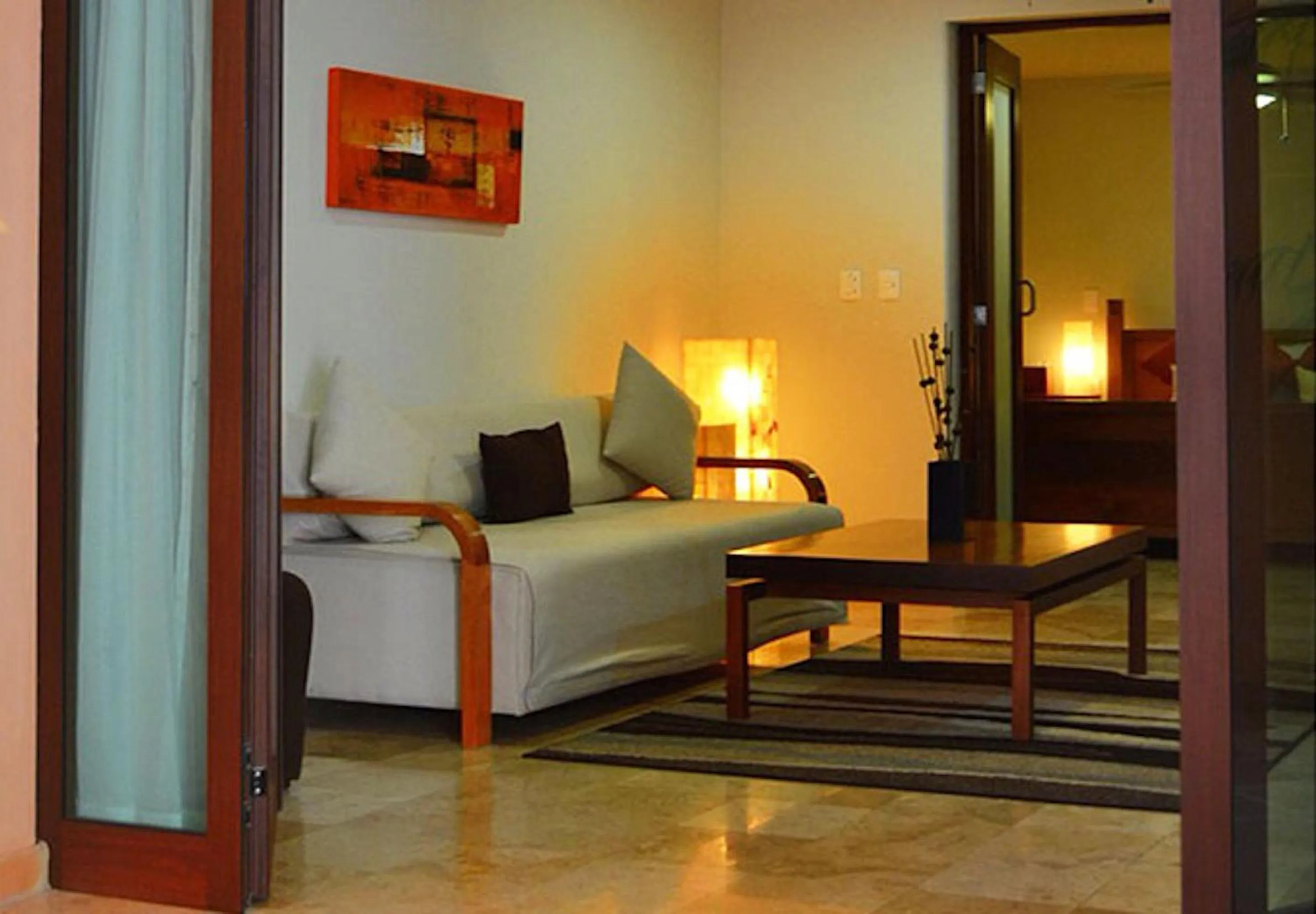 Living room, Bed in Acanto Hotel Playa del Carmen, Trademark Collection by Wyndham