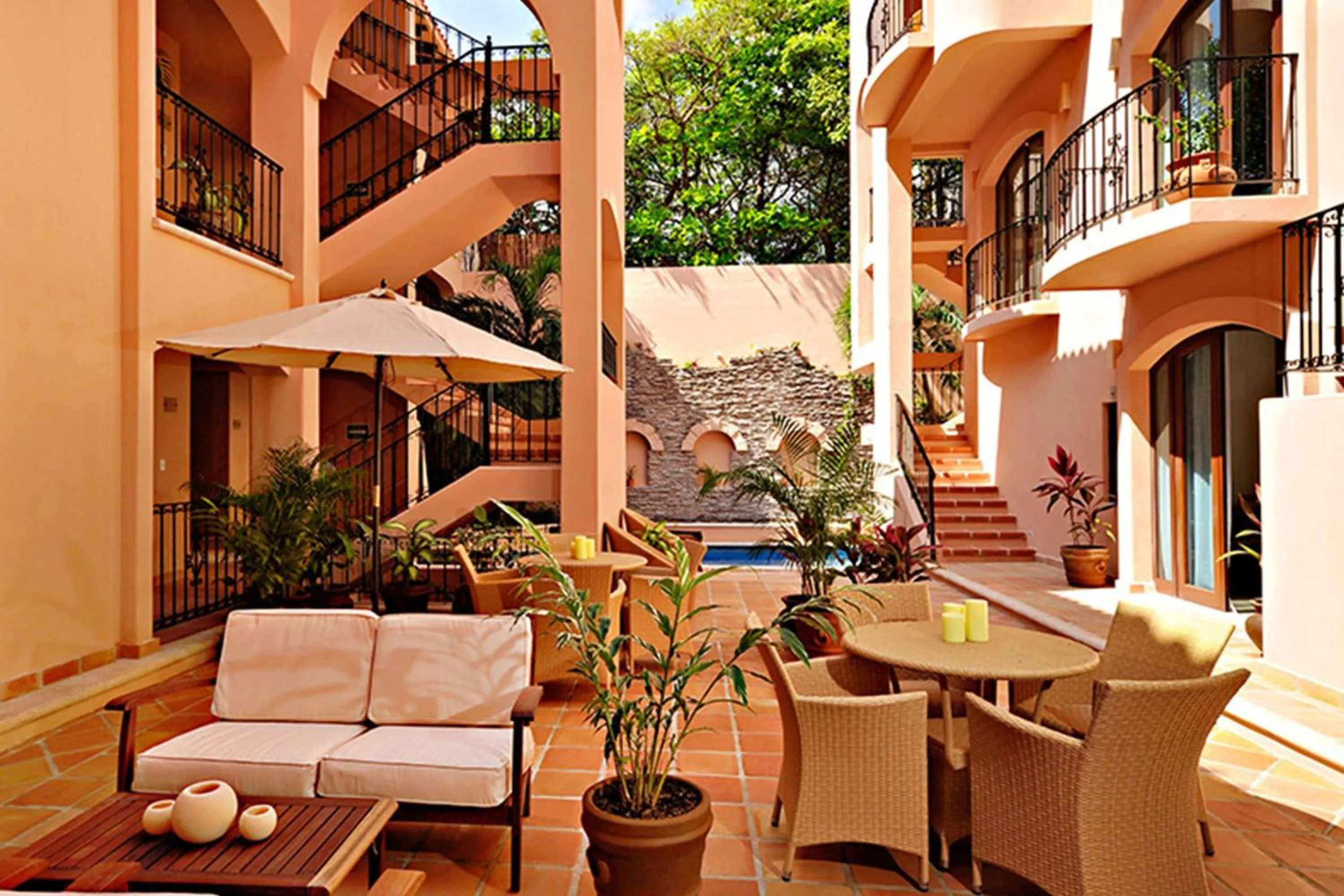 Patio in Acanto Hotel Playa del Carmen, Trademark Collection by Wyndham