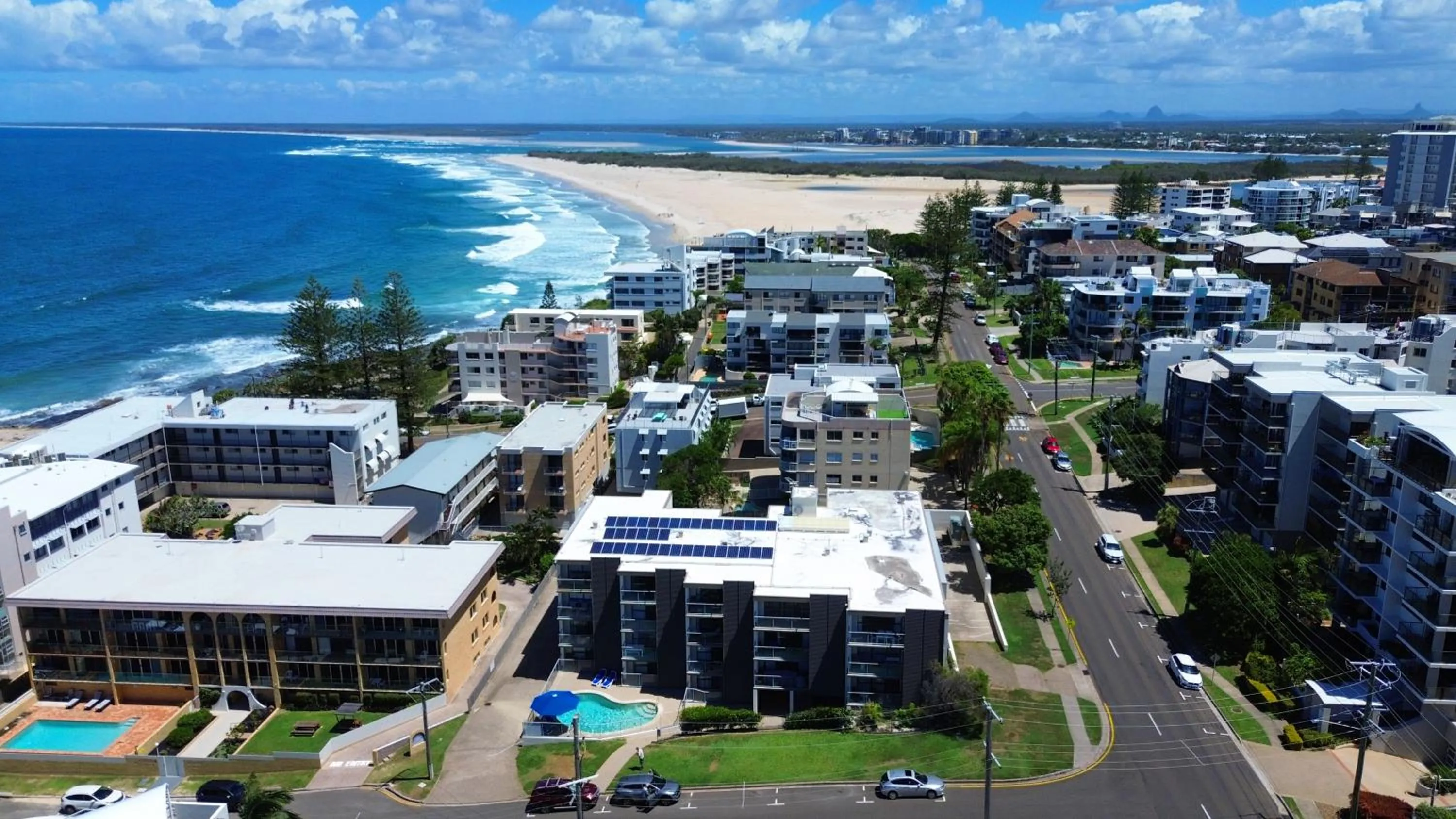 Bird's eye view in Merrima Court Holidays