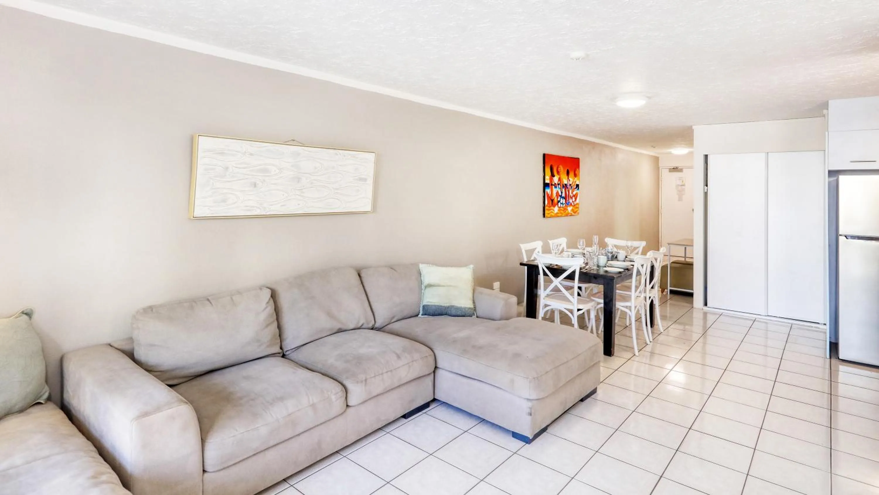 Living room in Merrima Court Holidays