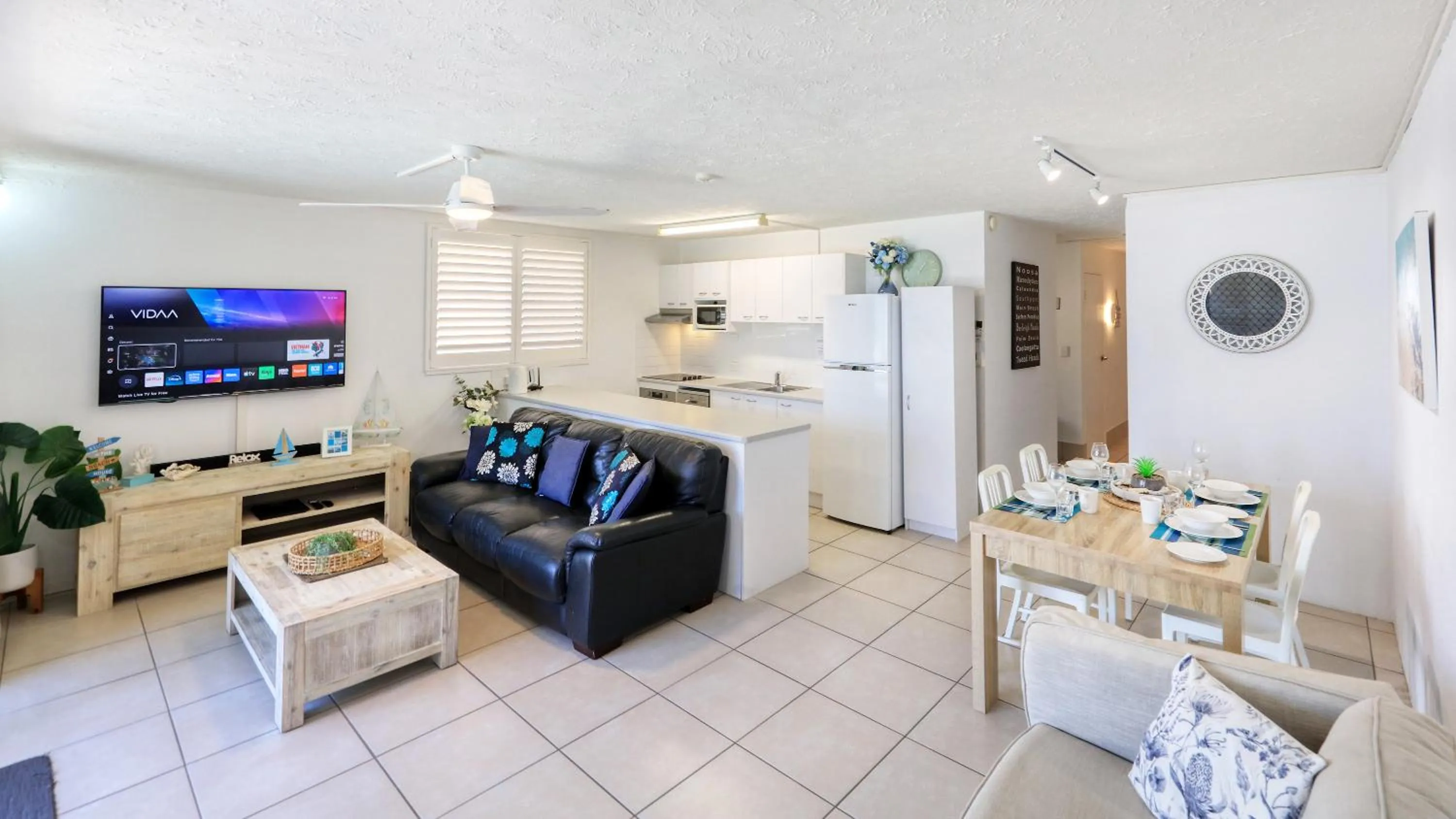 Living room in Merrima Court Holidays