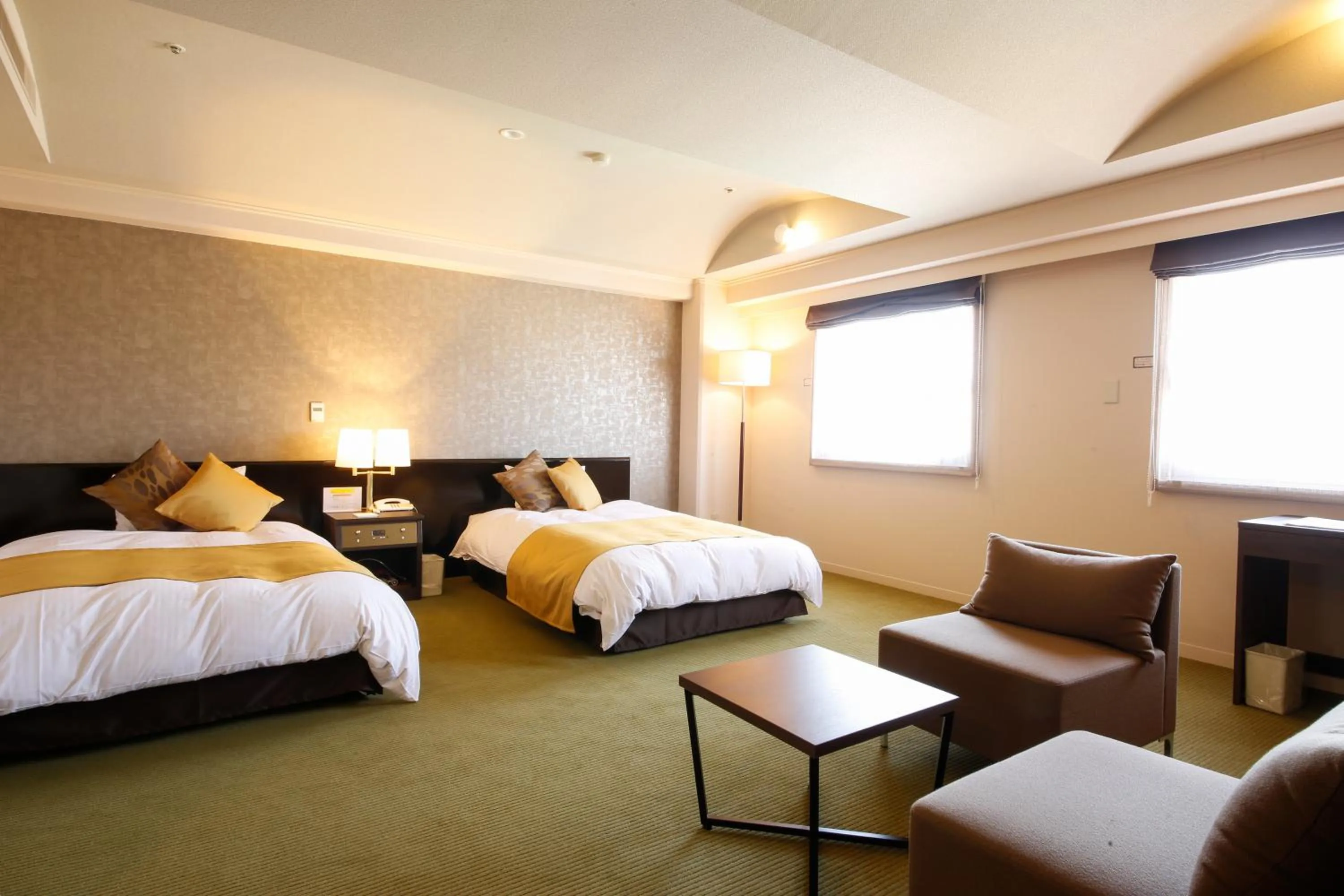 Bed in Kotohira Onsen Kotosankaku