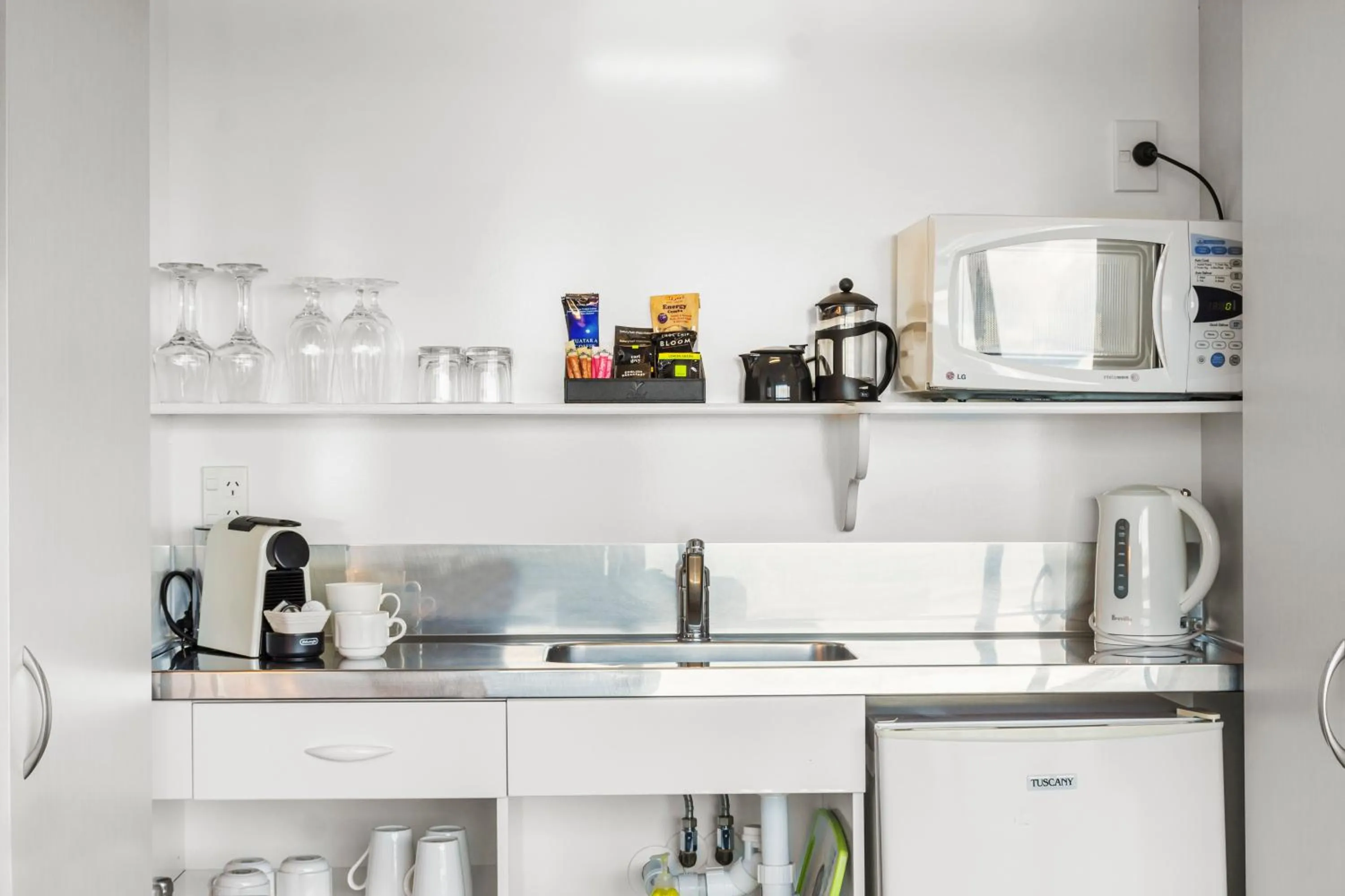 Kitchen or kitchenette in The Tauranga on the Waterfront