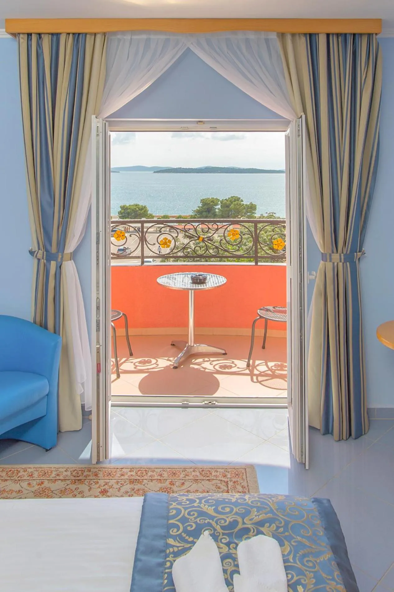 Seating area in Hotel Miramare