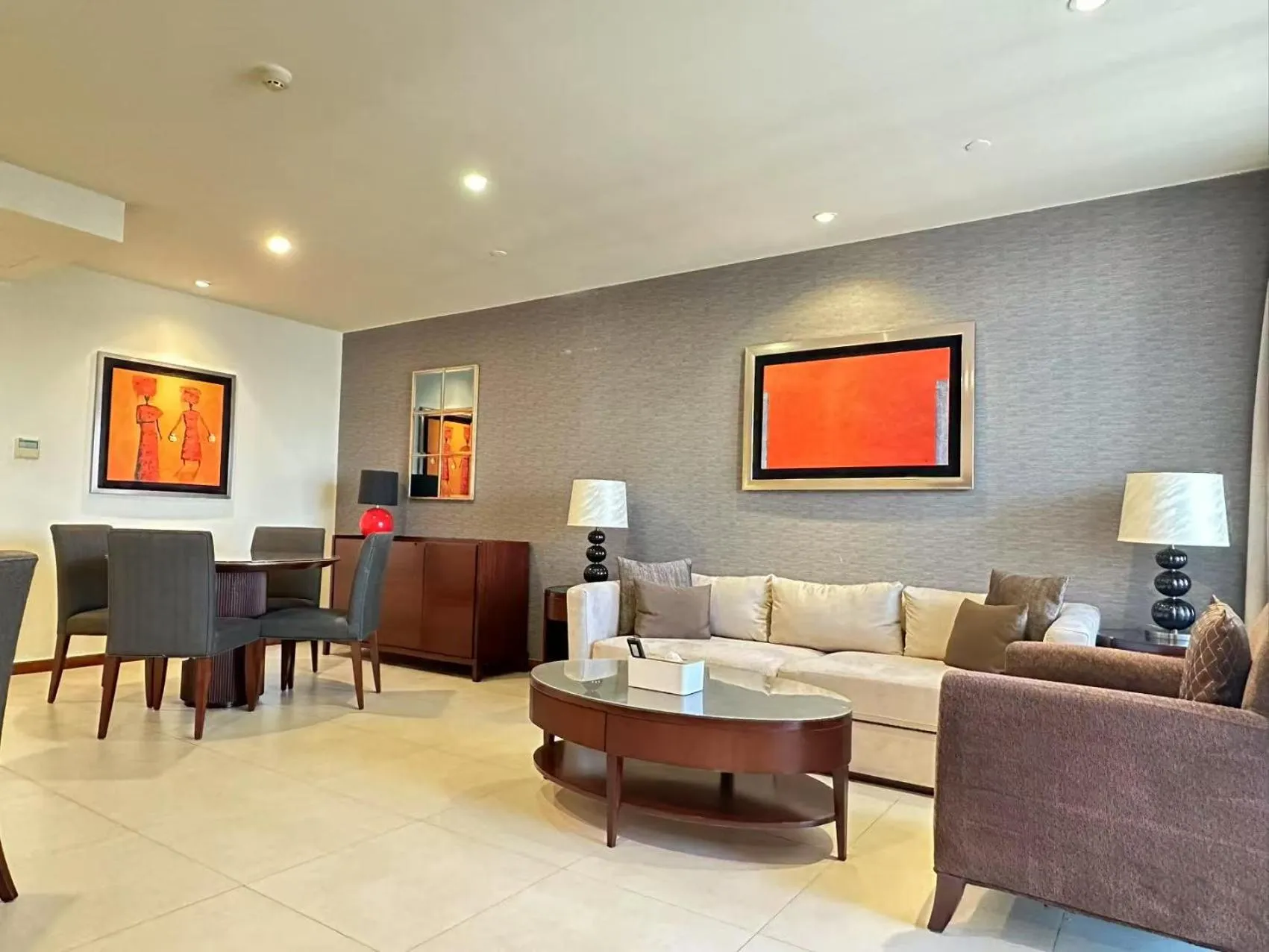 Seating area in Oakwood Residence Shanghai