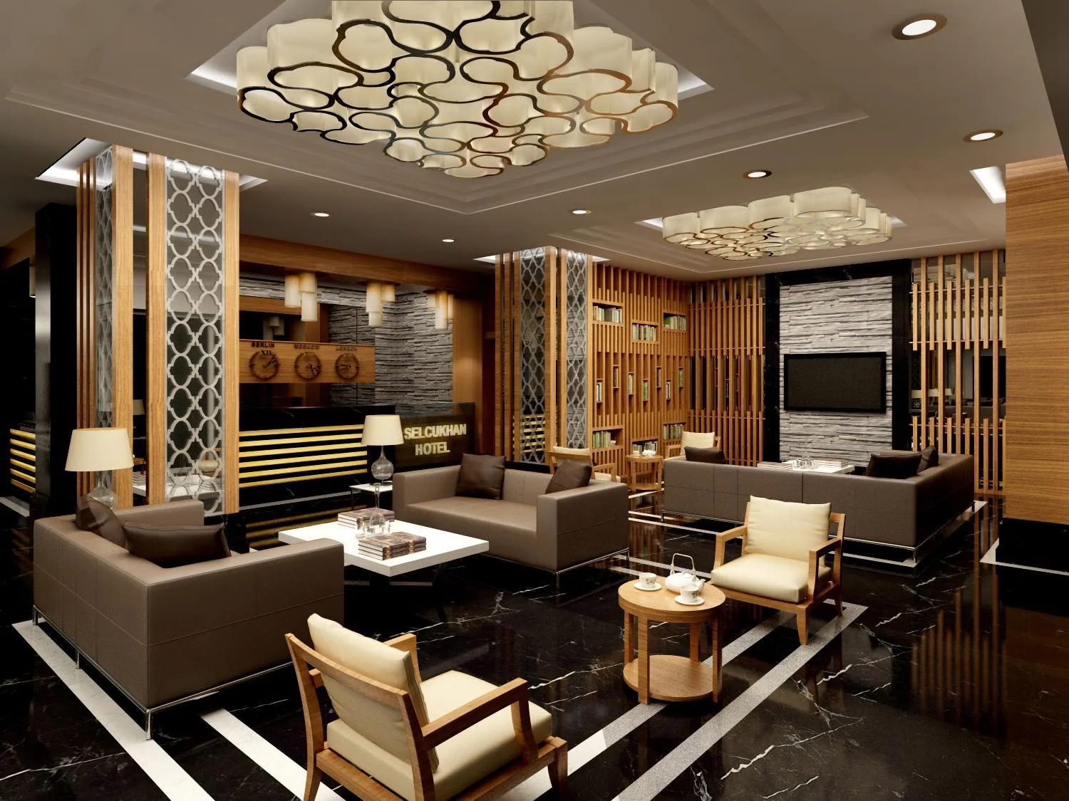 Lobby or reception in Selcukhan Hotel