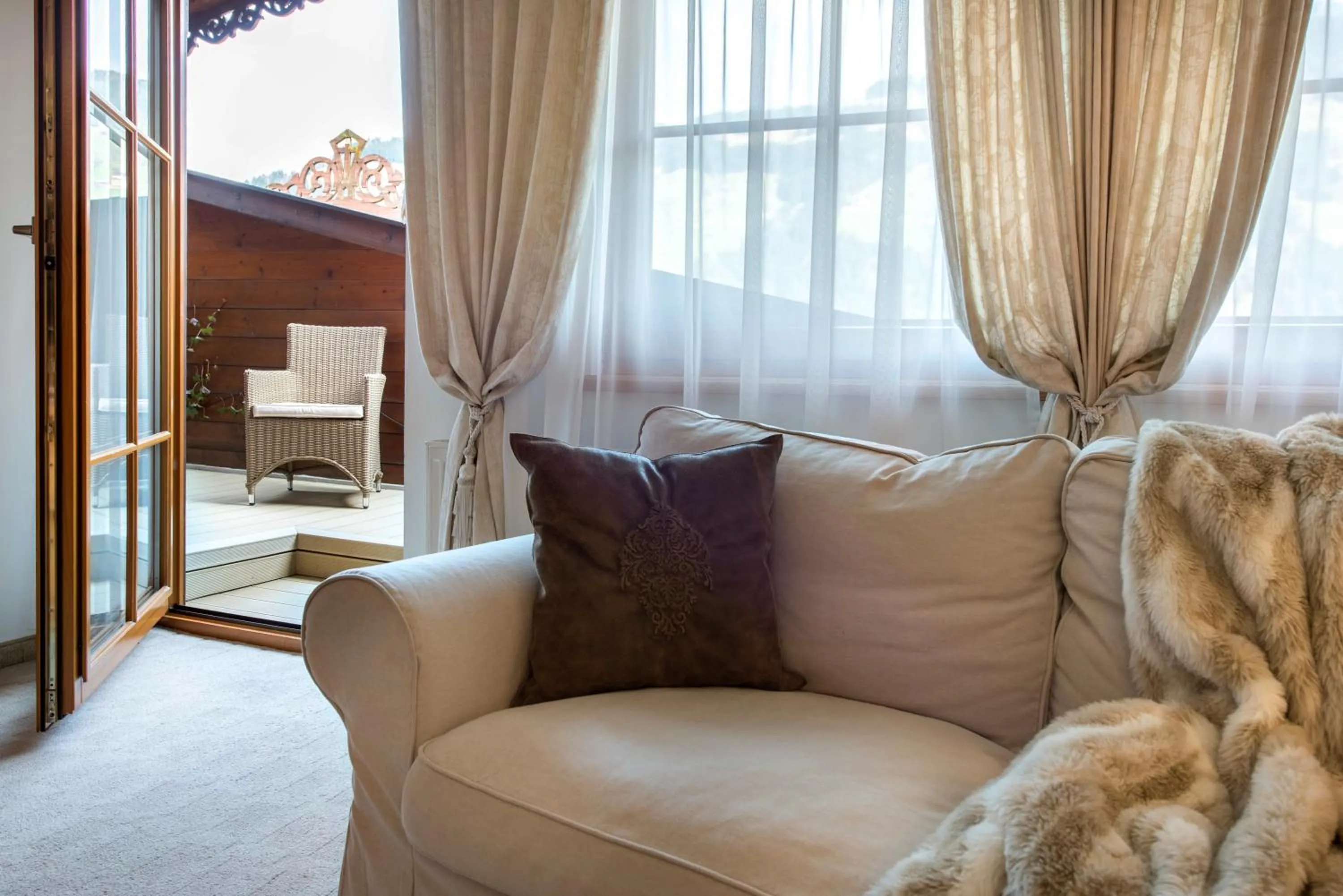 Balcony/Terrace in Hotel Alpenblick Zillertal