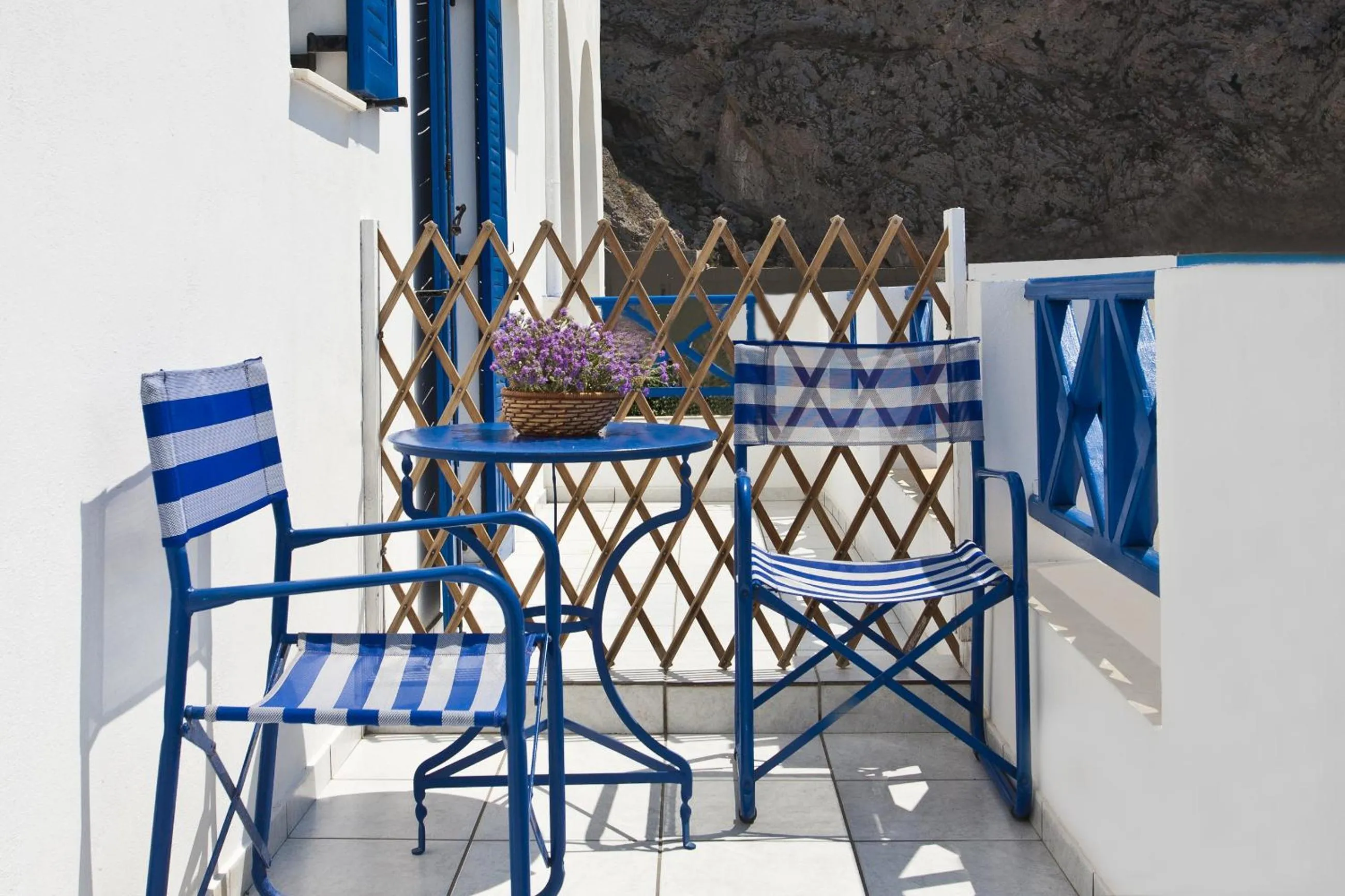 Balcony/Terrace in Ancient Thera Studios